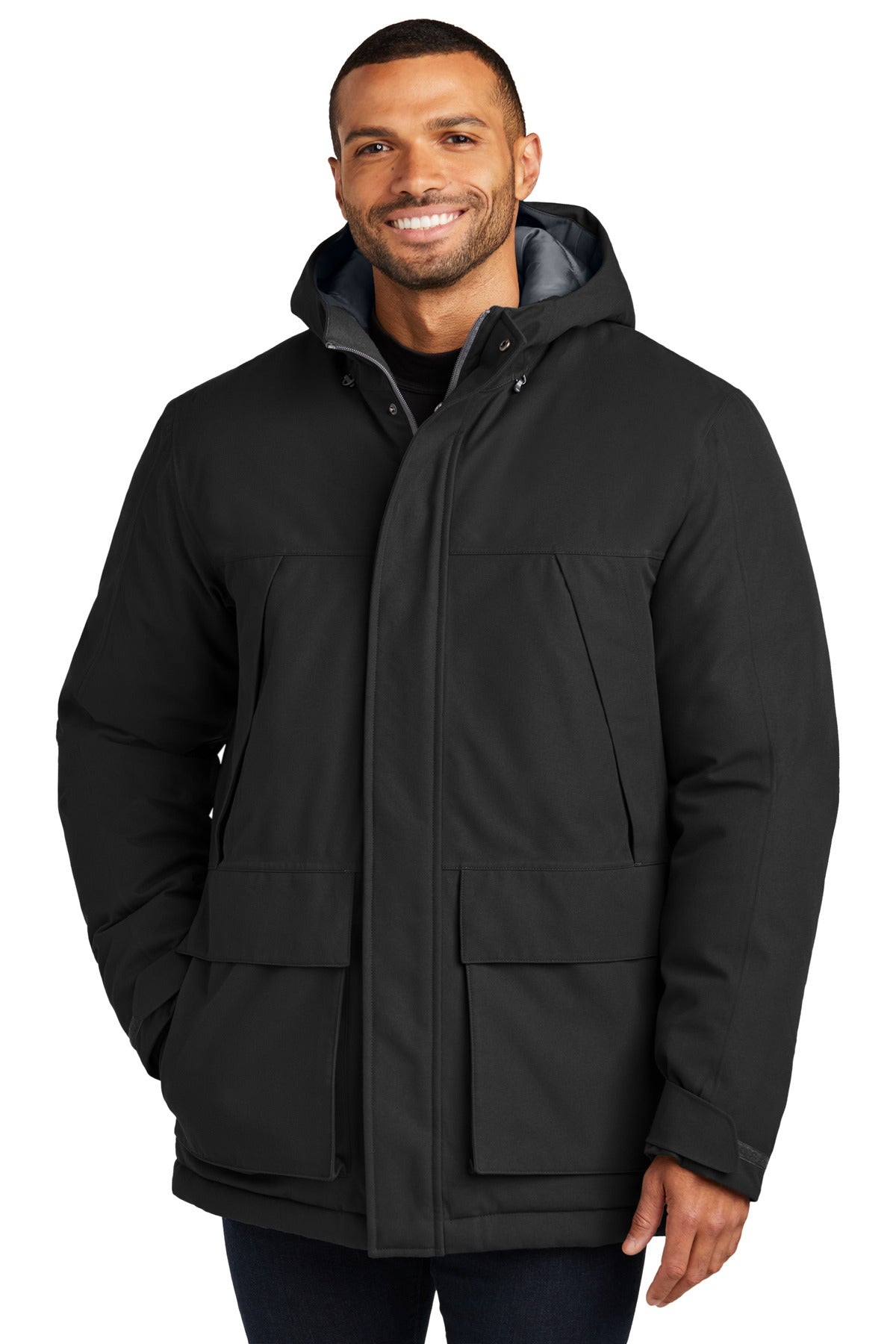 Port Authority® Latitude Waterproof Heavyweight Parka J363 - Deep Black - 2XL