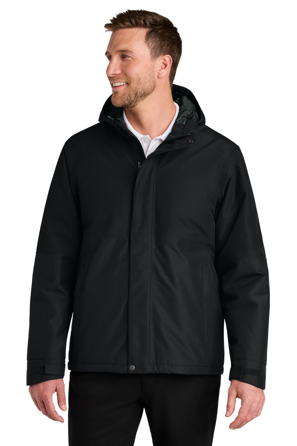 Port Authority® Insulated Heavy Ripstop Jacket J721 - Deep Black - 2XL
