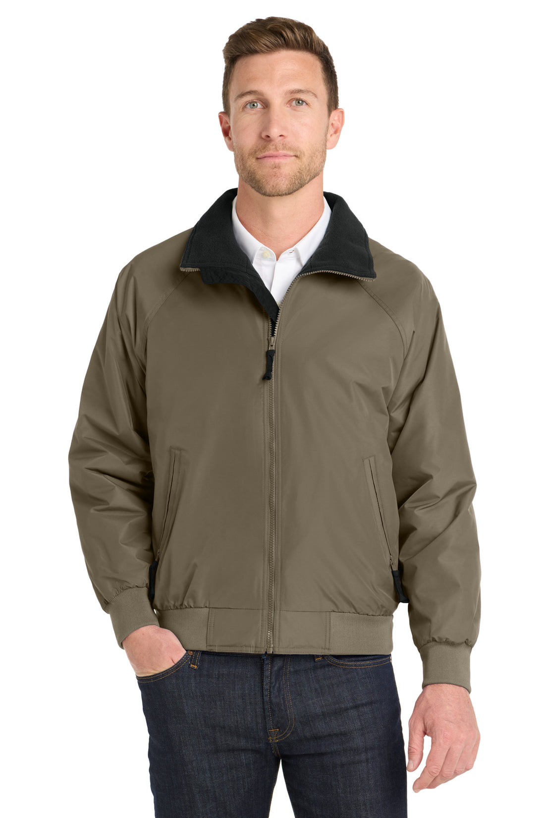 Port Authority® Challenger Jacket. J754 - Khaki/ True Black - 2XL