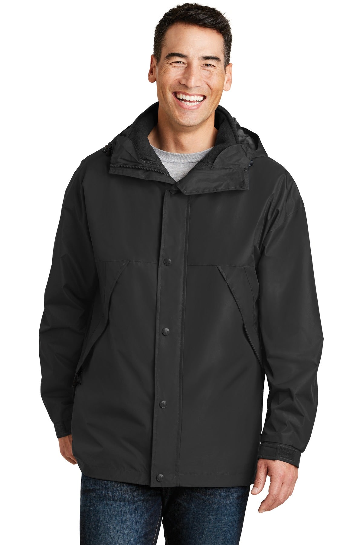 Port Authority® 3-in-1 Jacket. J777 - Black/ Black - 2XL