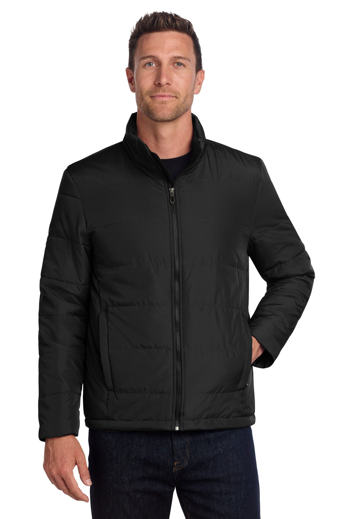 Port Authority® Puffer Jacket J852 - Deep Black - 2XL