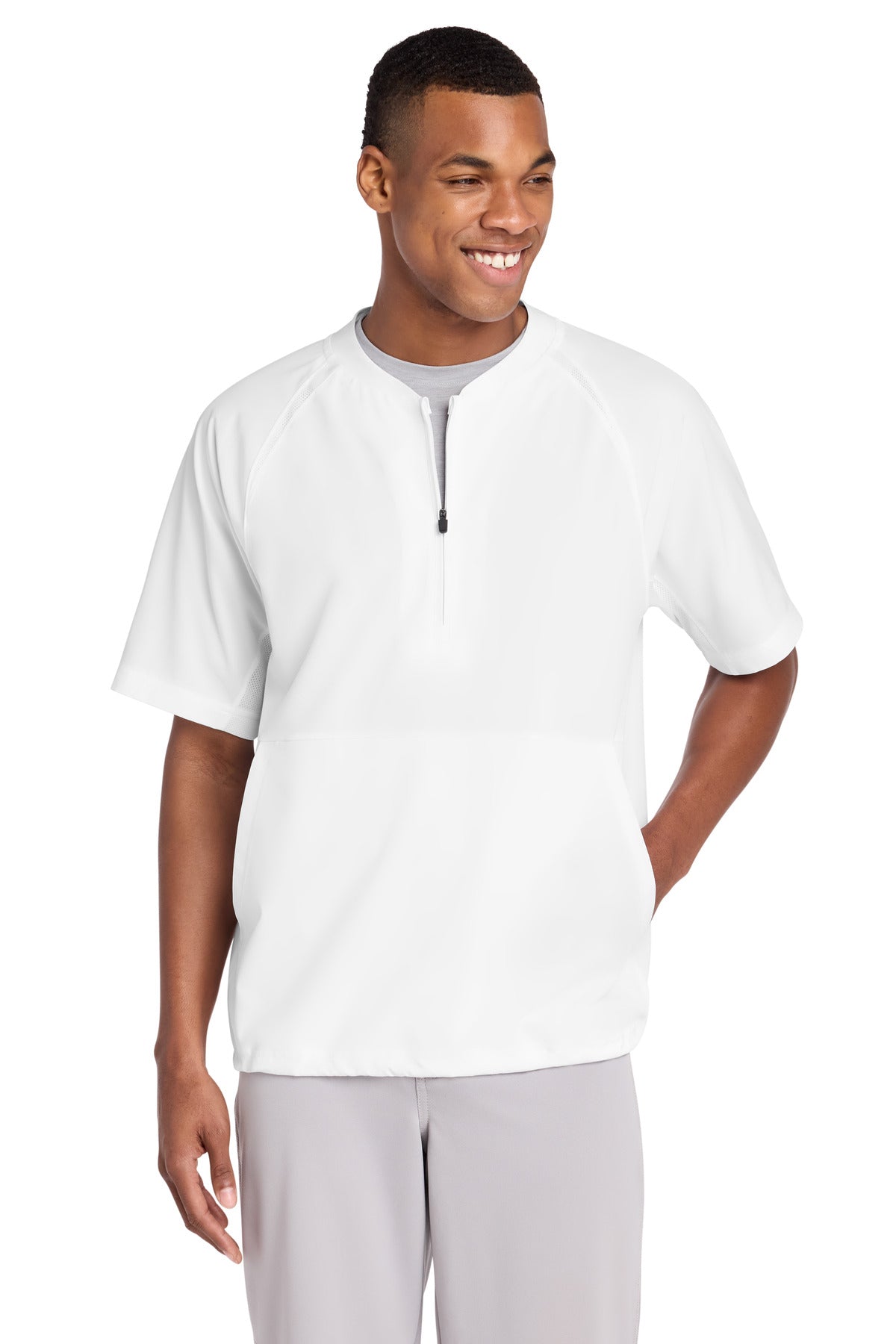 Sport-Tek® Repeat 1/2-Zip Short Sleeve Jacket JST489