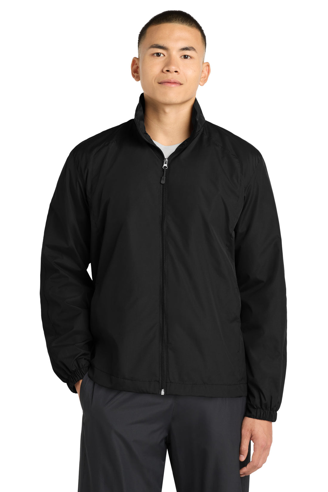 Sport-Tek® Full-Zip Wind Jacket. JST70 - Black - 2XL