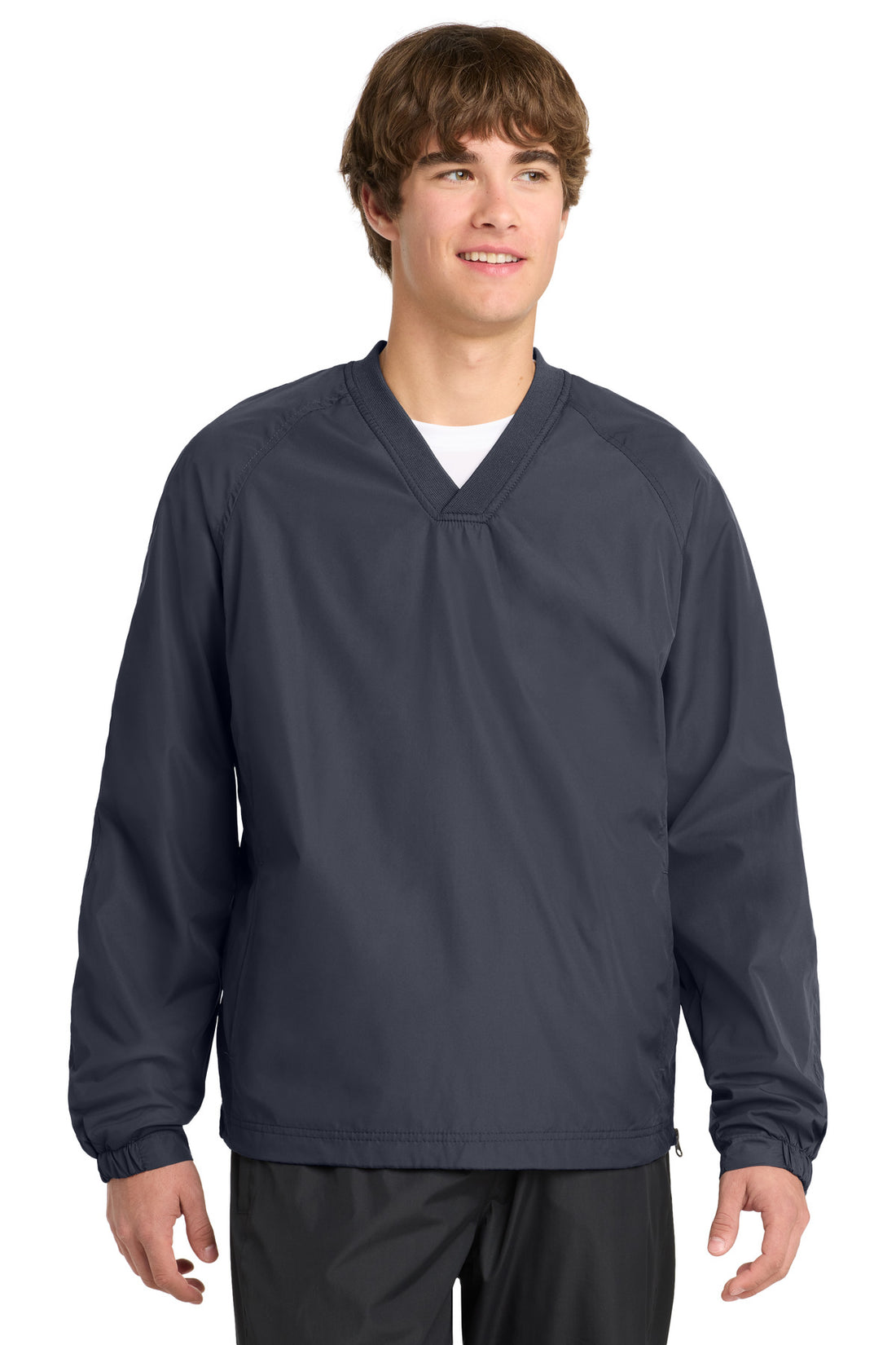 Sport-Tek® V-Neck Raglan Wind Shirt. JST72