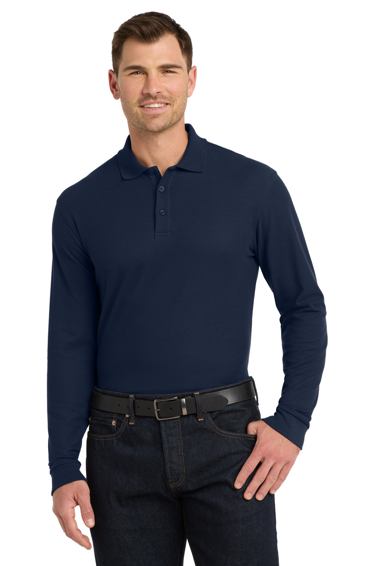 Port Authority® Long Sleeve Core Classic Pique Polo. K100LS
