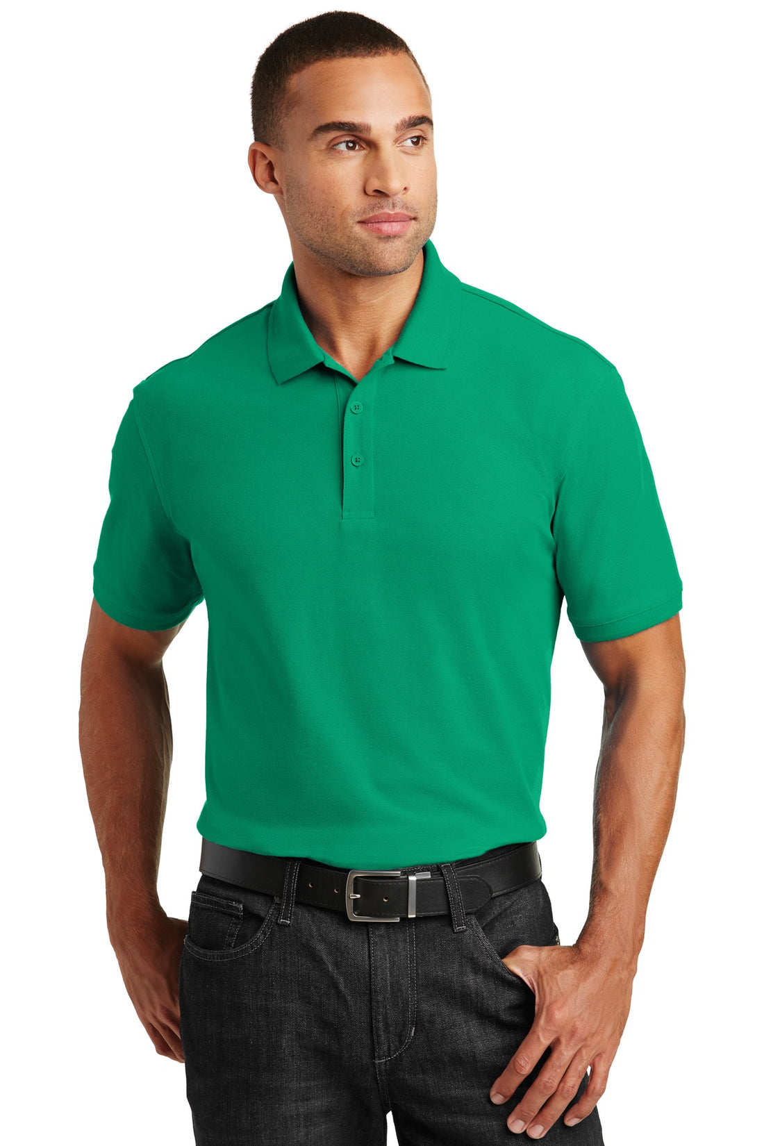 Port Authority® Core Classic Pique Polo. K100 - Bright Kelly Green - 2XL