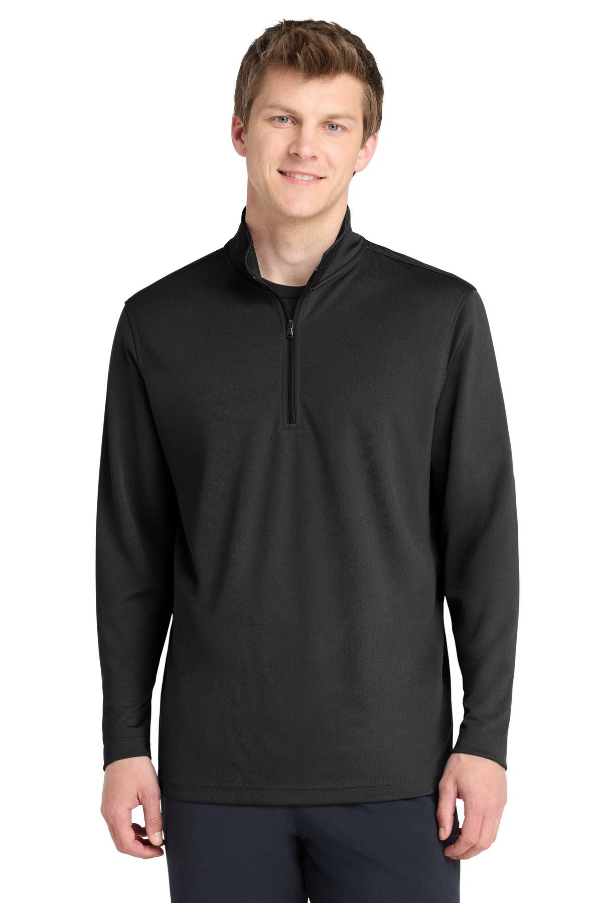 Port Authority® Dry Zone® UV Micro-Mesh 1/4-Zip K112 - Deep Black - 2XL