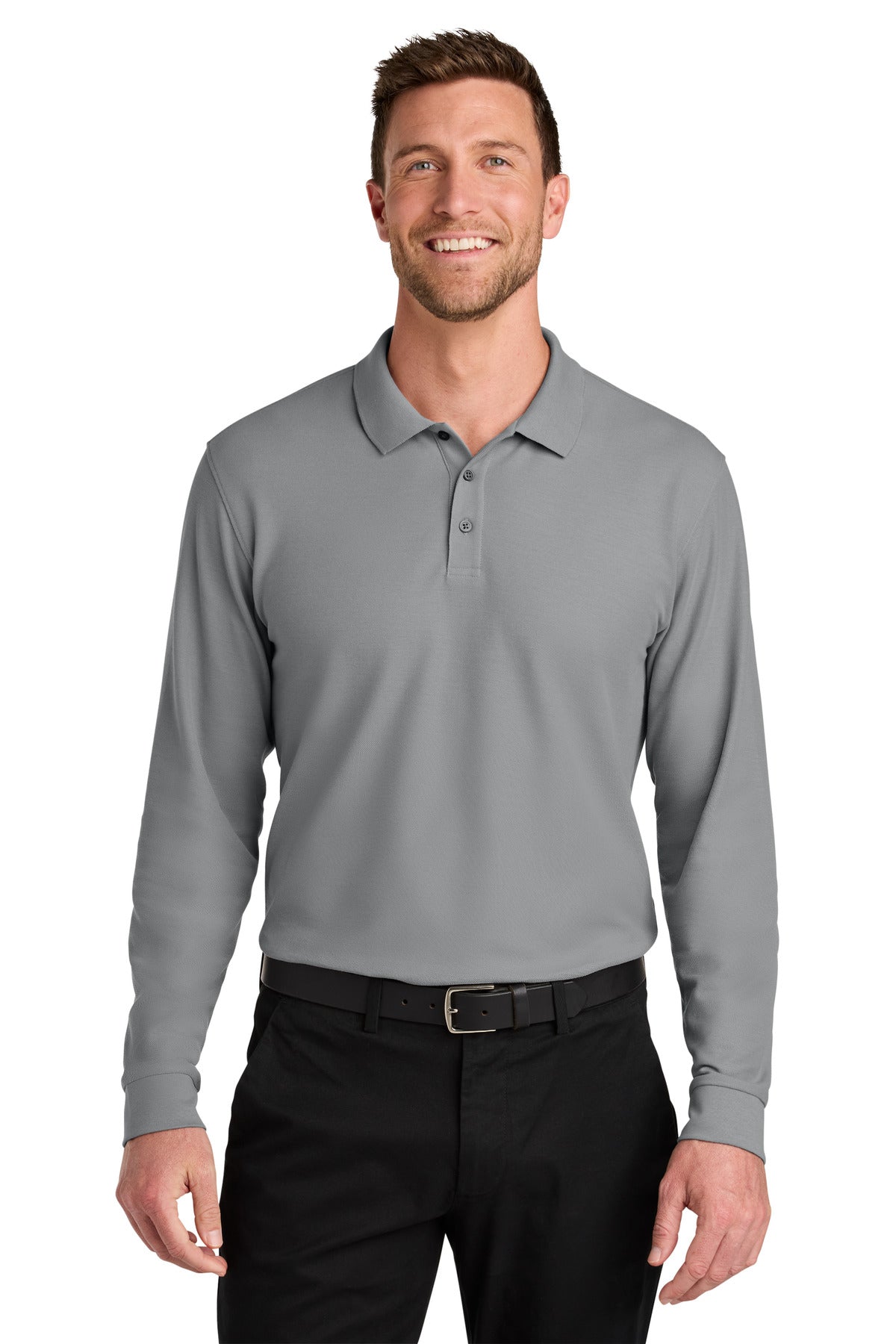Port Authority® Wearever Signature Pique Long Sleeve Polo K200LS