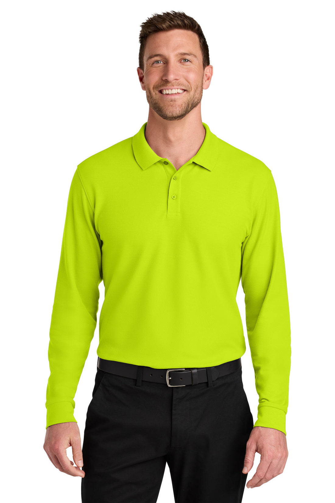Port Authority® Wearever Signature Pique Long Sleeve Polo K200LS