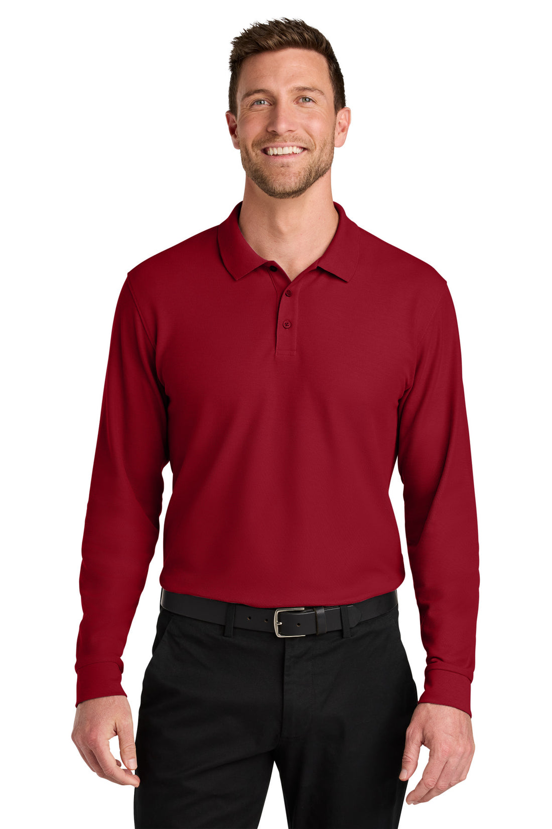 Port Authority® Wearever Signature Pique Long Sleeve Polo K200LS