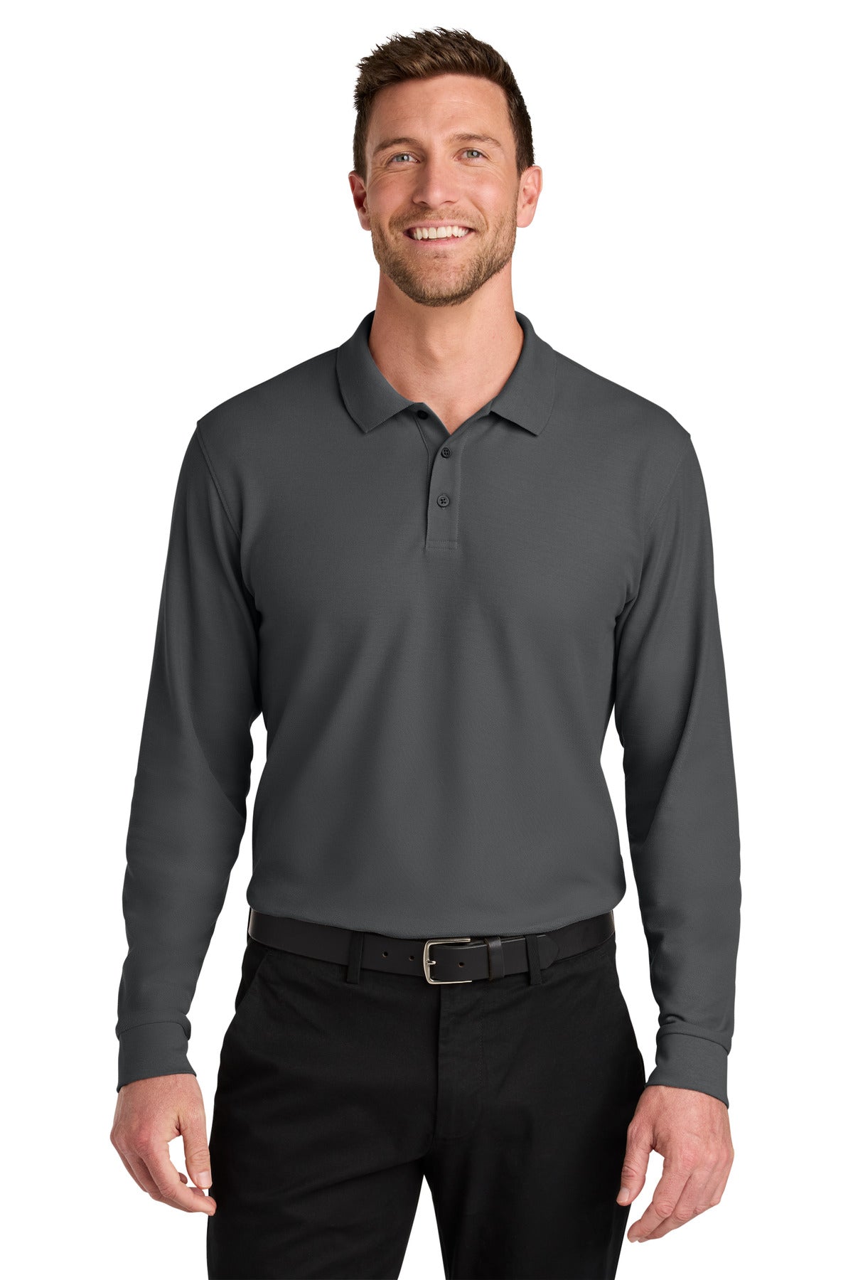 Port Authority® Wearever Signature Pique Long Sleeve Polo K200LS