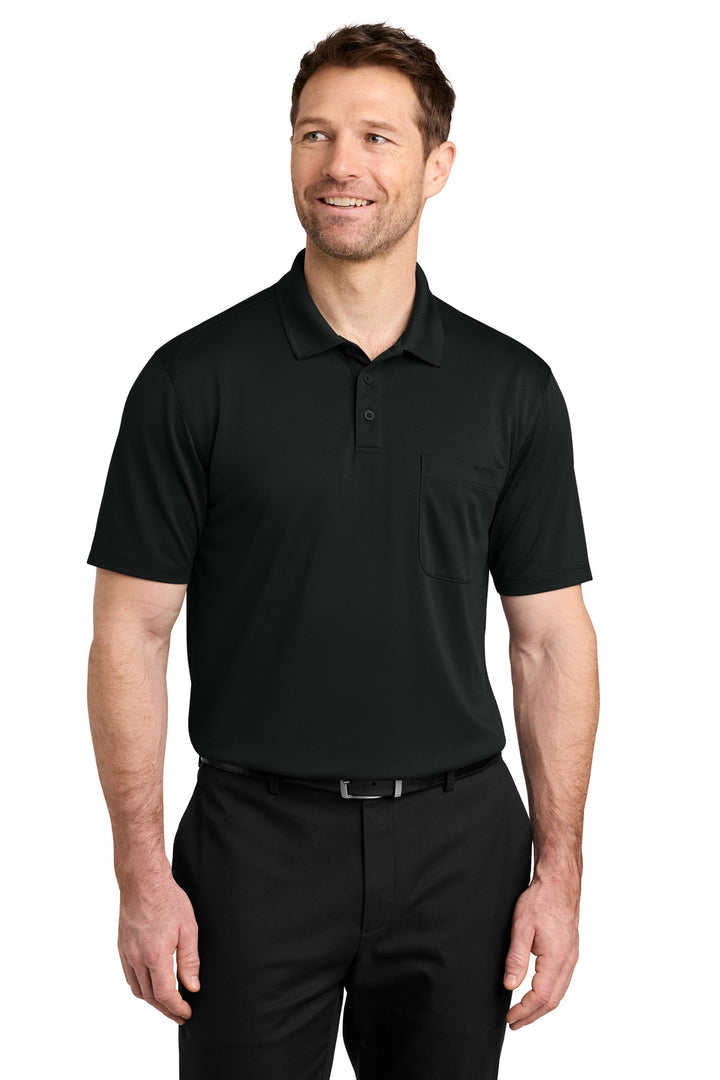 Port Authority® Wearever Performance Pique Pocket Polo K240P - Deep Black - 2XL