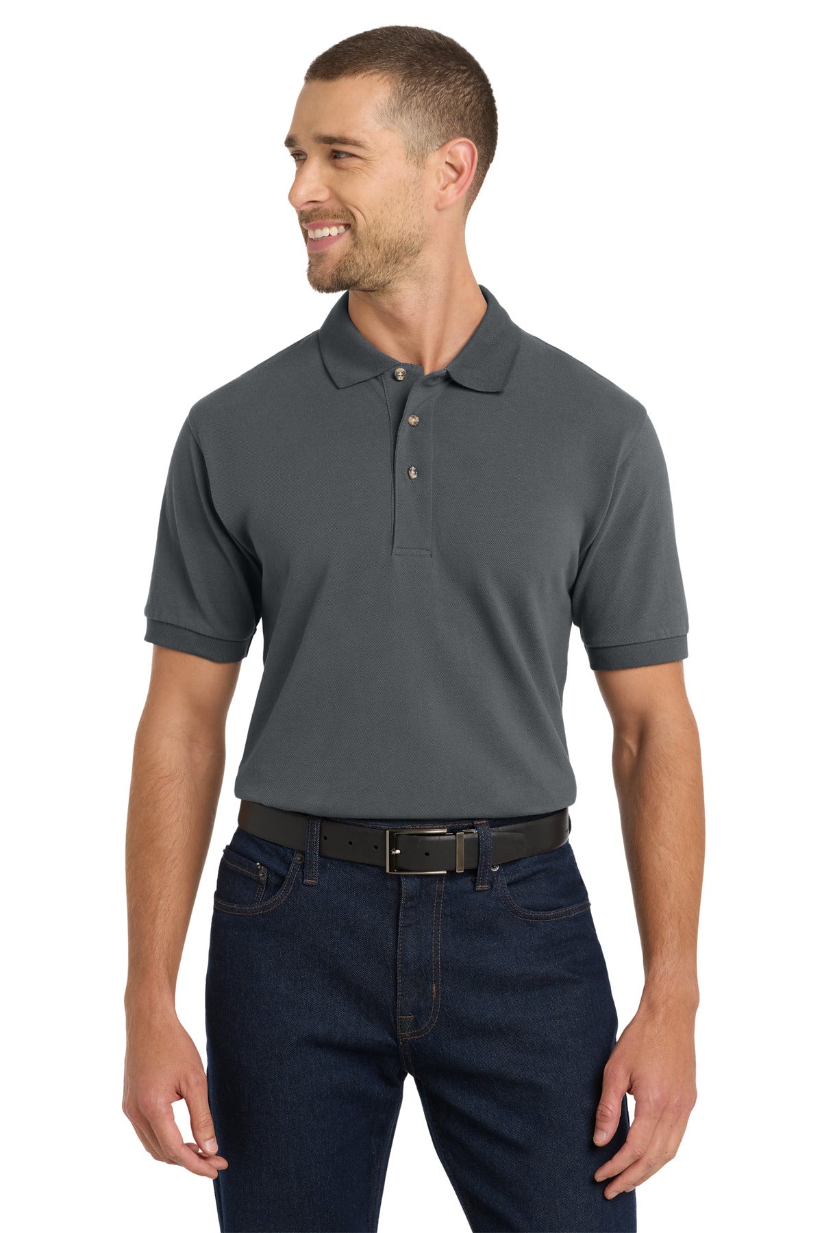 Port Authority® Heavyweight Cotton Pique Polo.  K420