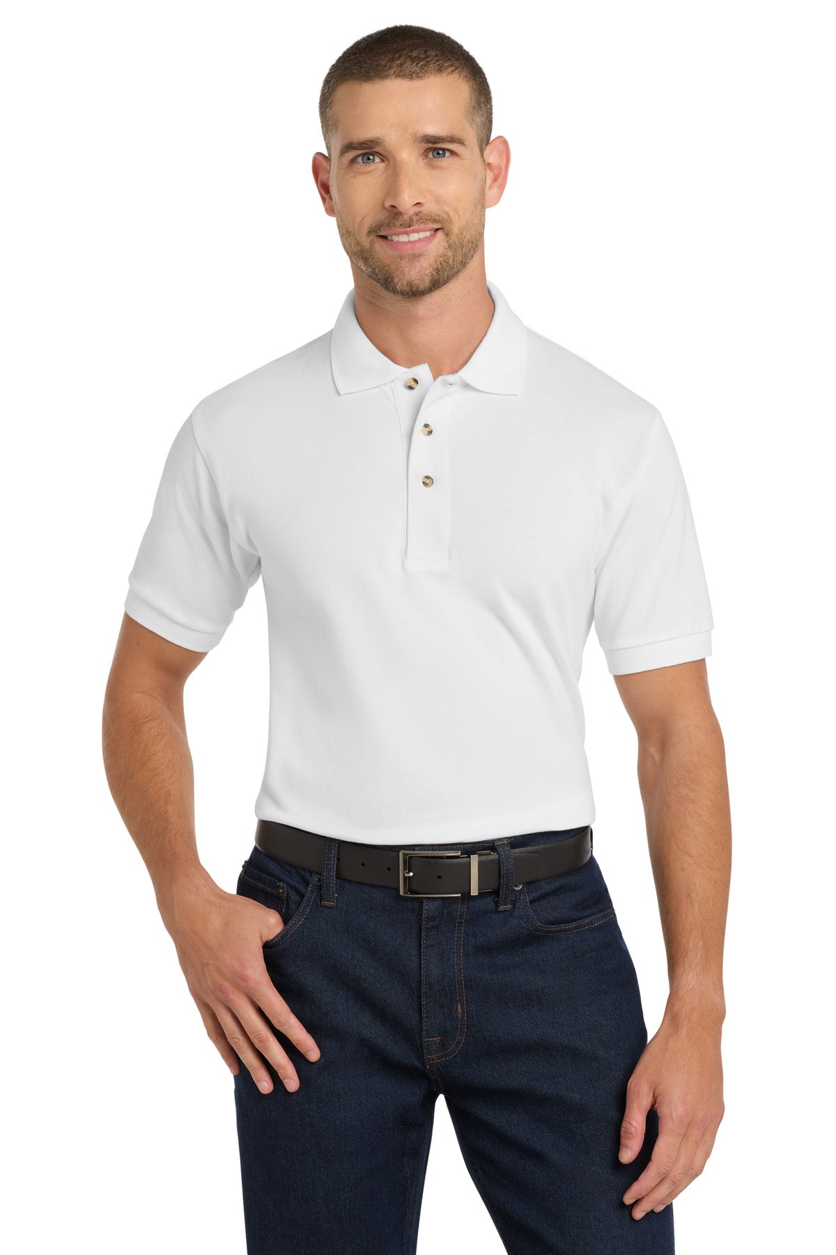 Port Authority® Heavyweight Cotton Pique Polo.  K420