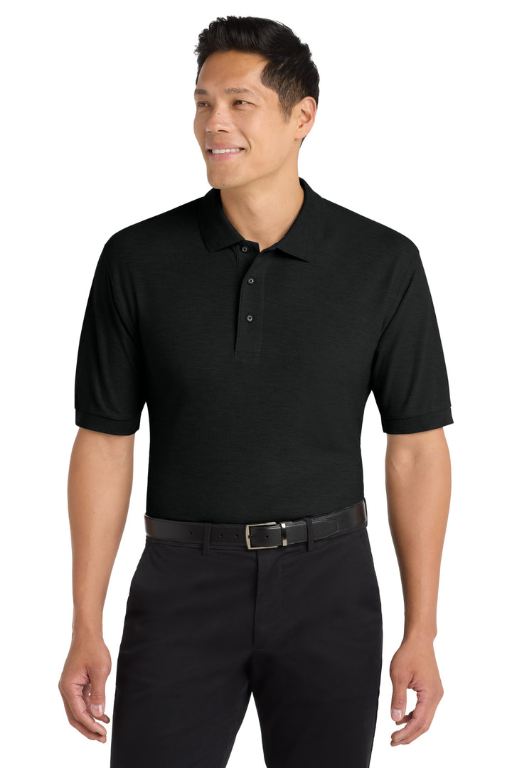 Port Authority® Extended Size Silk Touch Polo K500ES - Black - 7XL