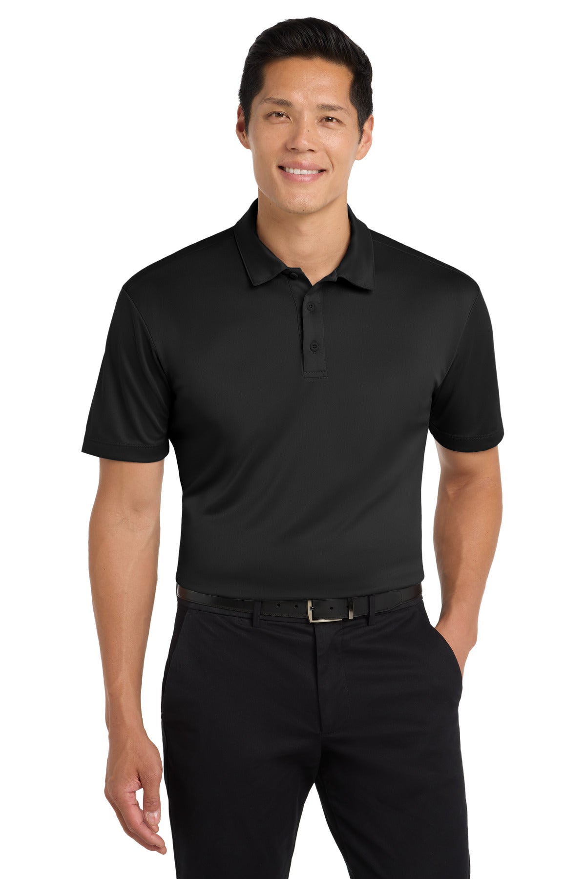 Port Authority® Tall Silk Touch Performance Polo. TLK540 - Black - 2XLT