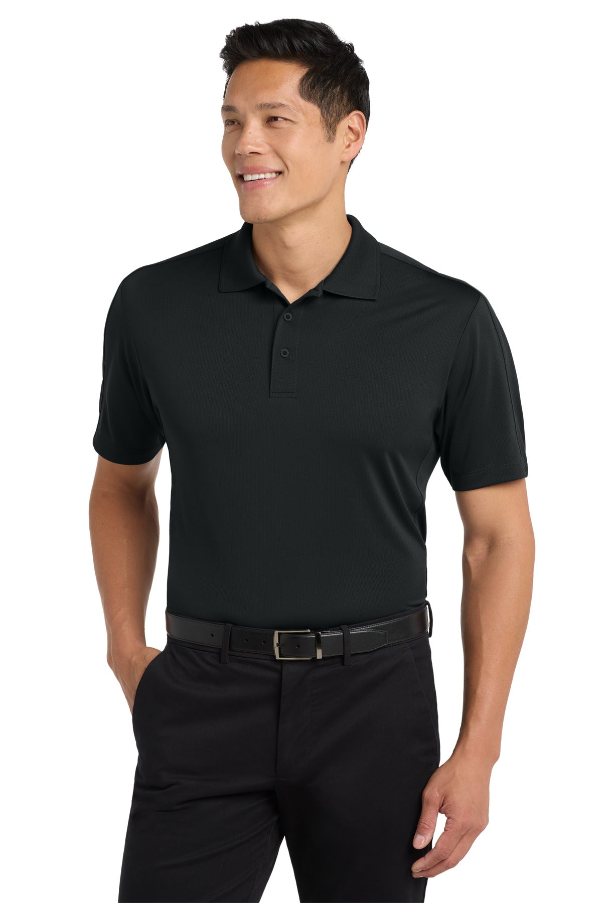 Port Authority® Diamond Jacquard Polo. K569 - Black - 2XL