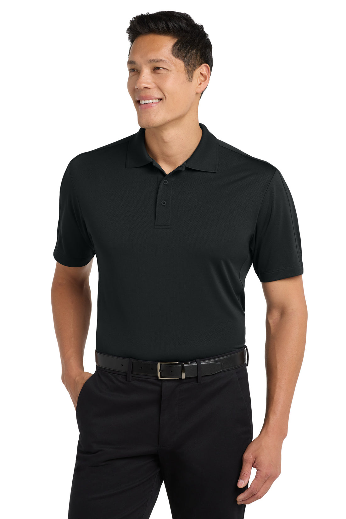 Port Authority® Diamond Jacquard Polo. K569 - Black - 2XL