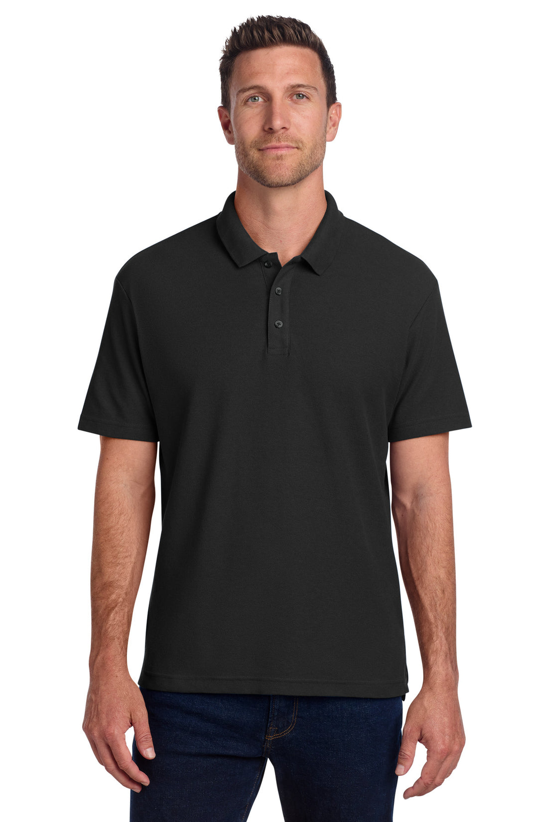 Port Authority® C-FREE® Cotton Blend Pique Polo K867 - Black - 2XL