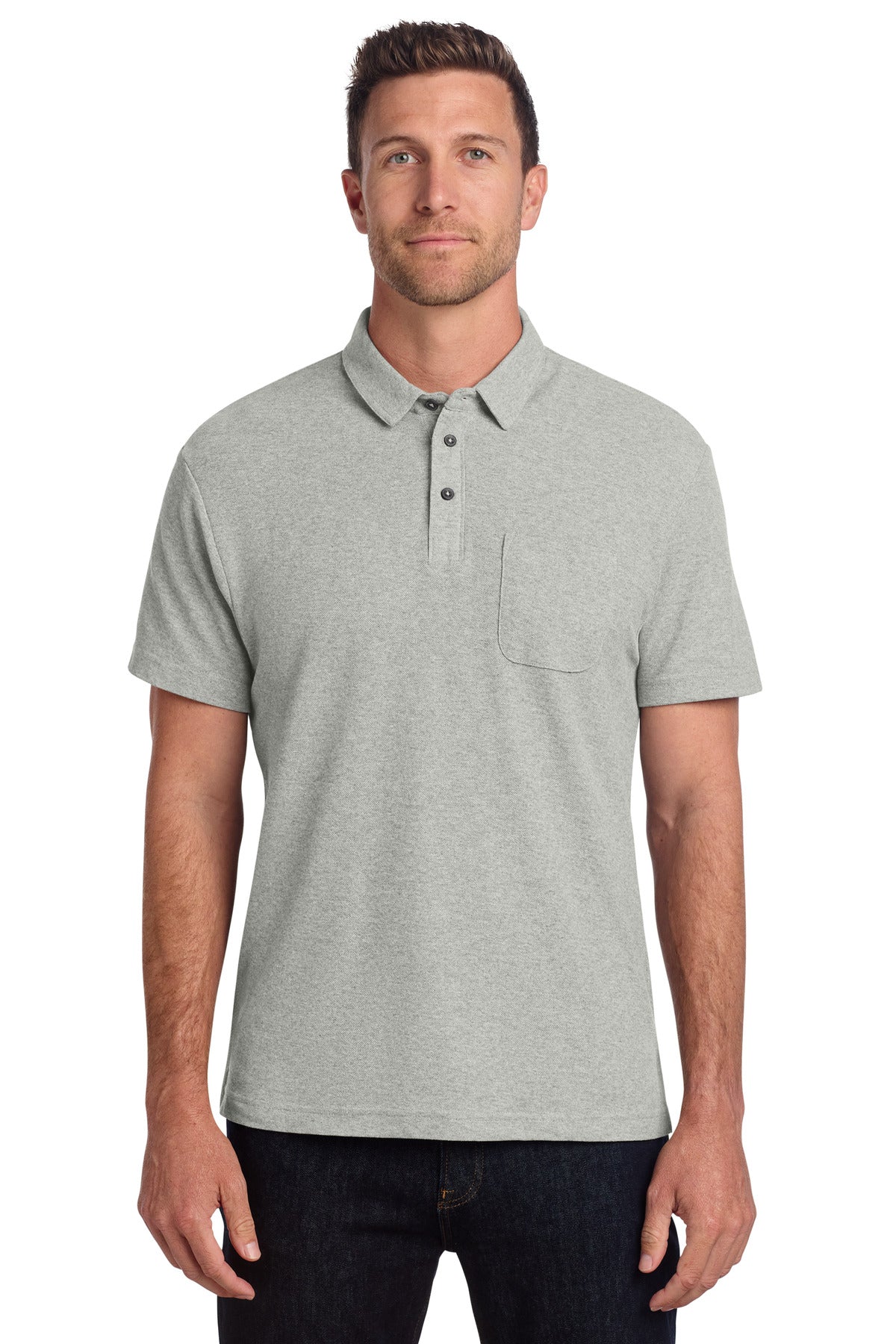 Port Authority® C-FREE® Cotton Blend Pique Pocket Polo K868
