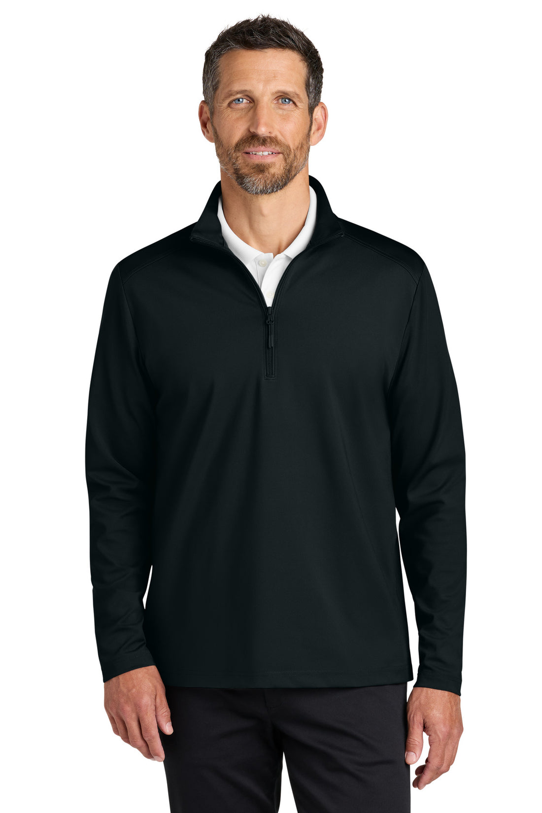 Port Authority® C-FREE® Double Knit 1/4-Zip K880 - Deep Black - 2XL