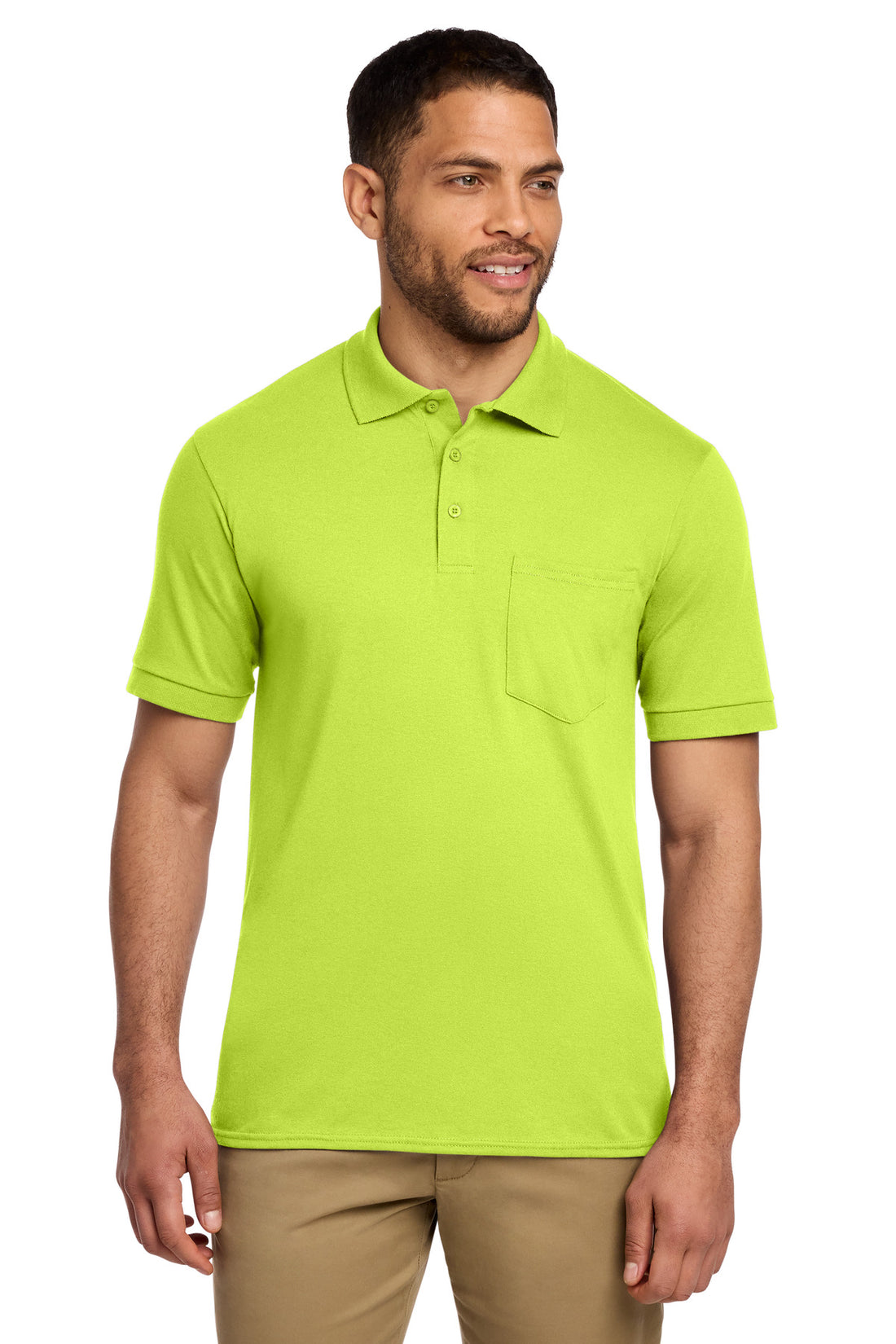 Port & Co® Core Blend Jersey Knit Pocket Polo. KP55P