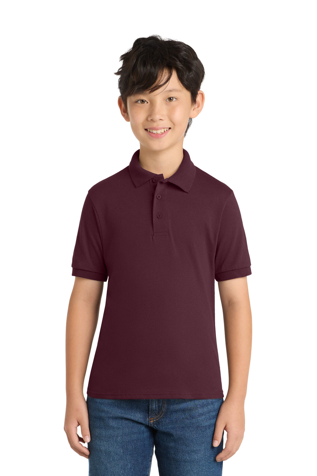 Port & Co® Youth Core Blend Jersey Knit Polo. KP55Y