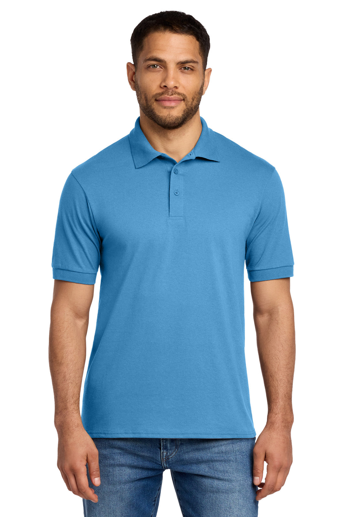 Port & Co® Core Blend Jersey Knit Polo. KP55 - Aquatic Blue - 2XL