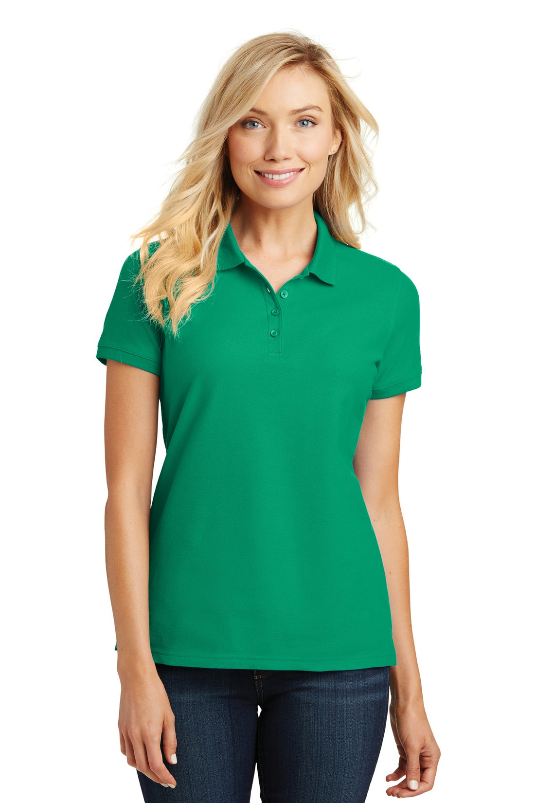 Port Authority® Women's Core Classic Pique Polo. L100 - Bright Kelly Green - XS