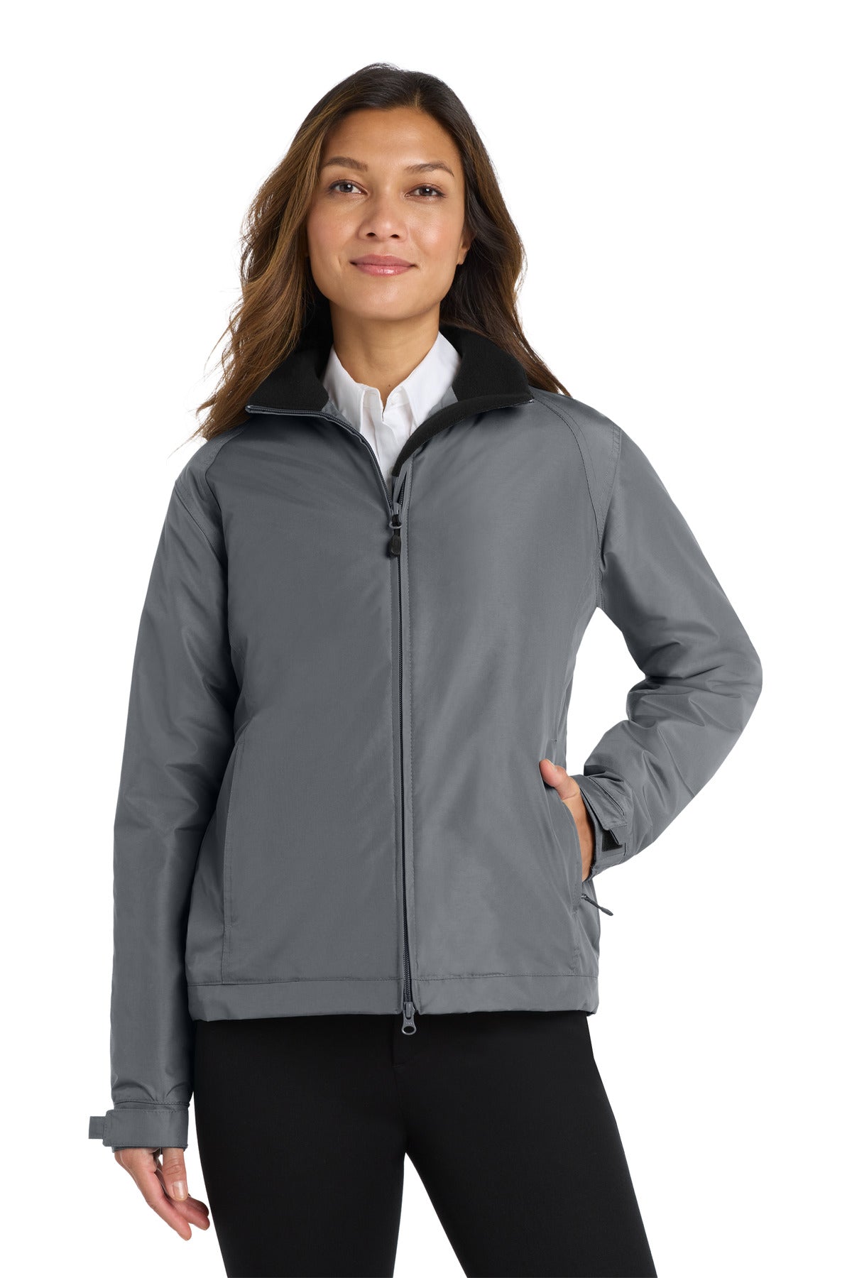 Port Authority® Women's Challenger Jacket. L354 - Steel Grey/ True Black - XS