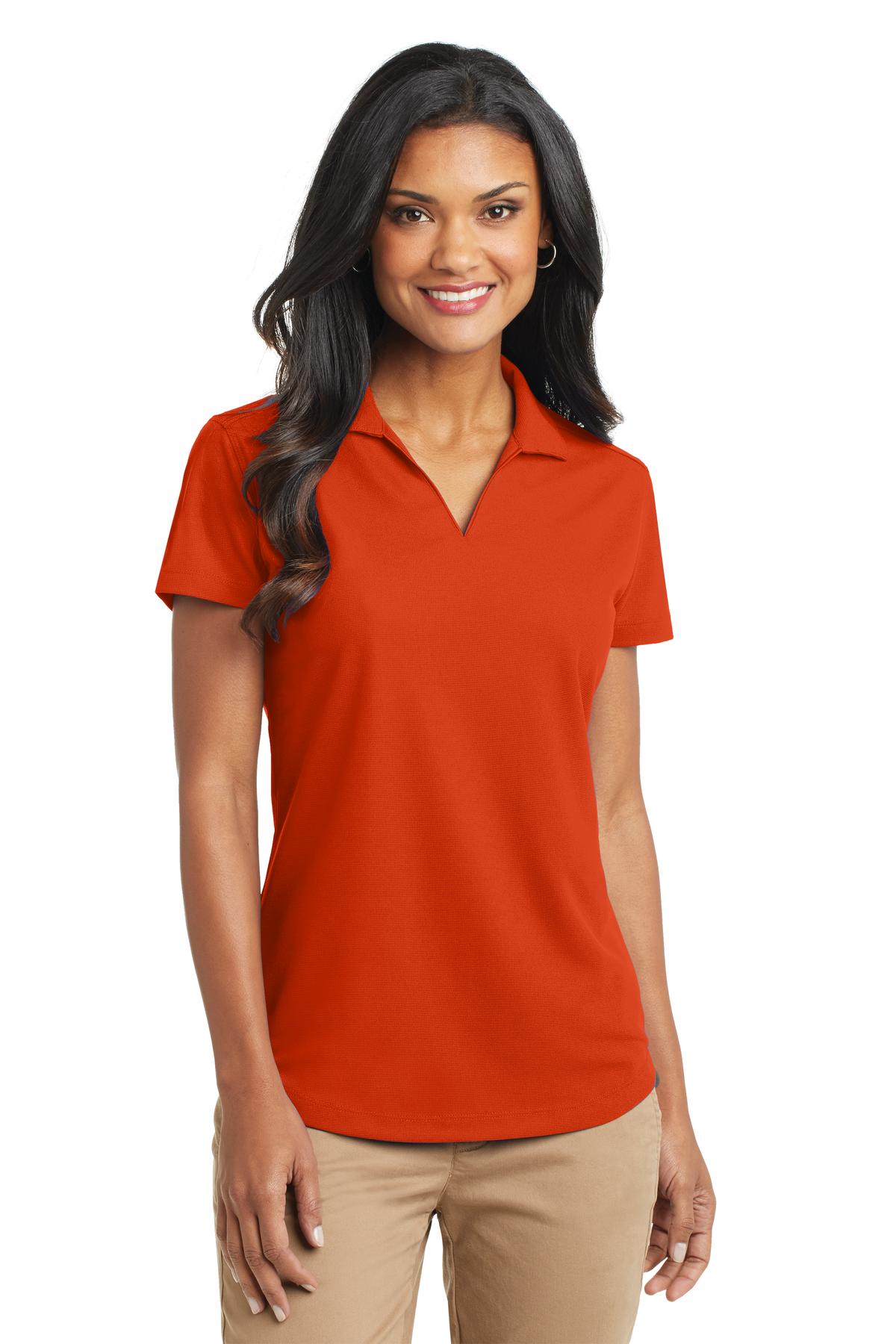 Port Authority® Women's Dry Zone® Grid Polo. L572 - Autumn Orange - XS