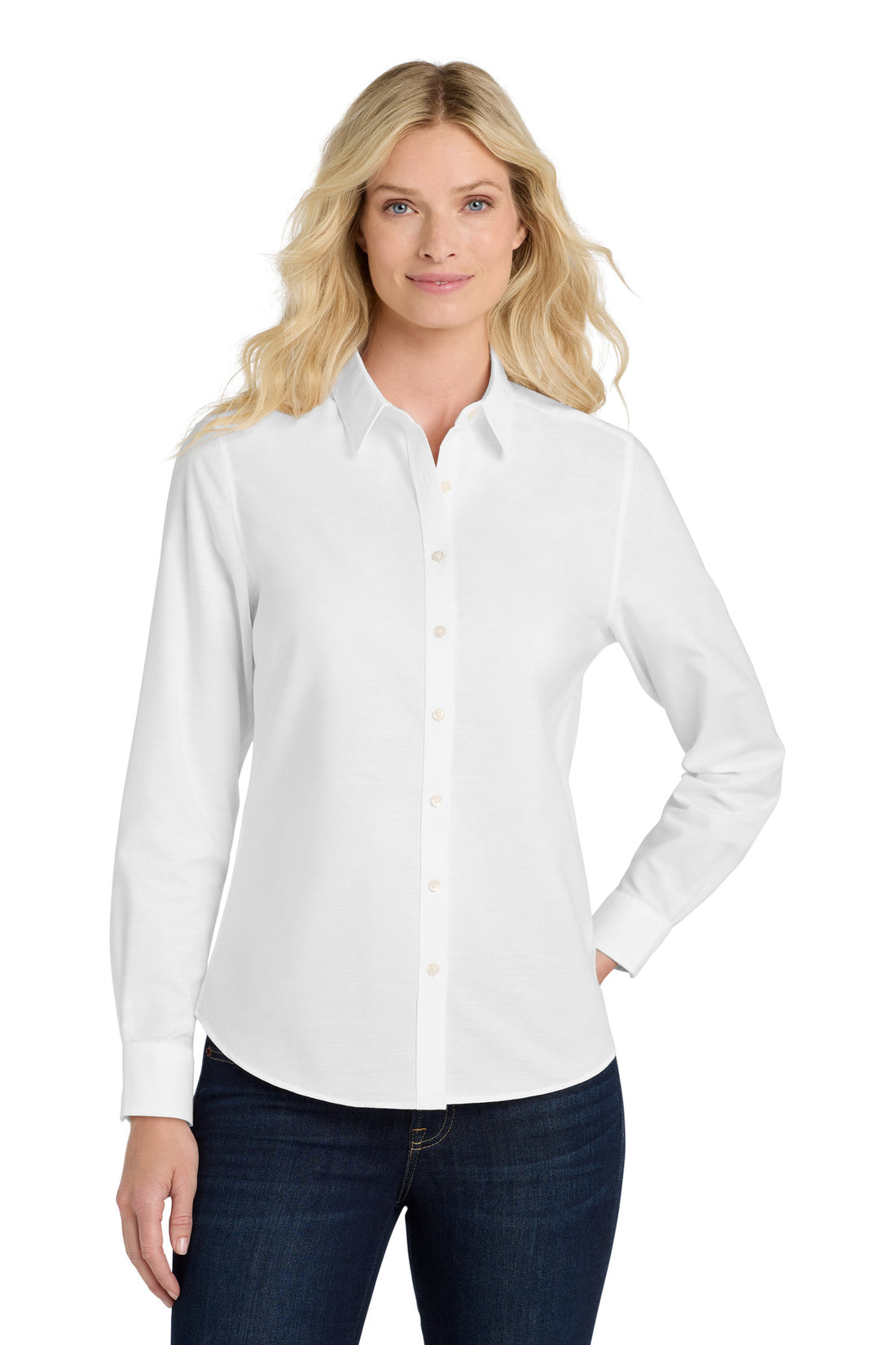 Port Authority® Women's SuperPro Oxford Shirt. L658