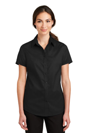 Port Authority® Women's Short Sleeve SuperPro Twill Shirt. L664