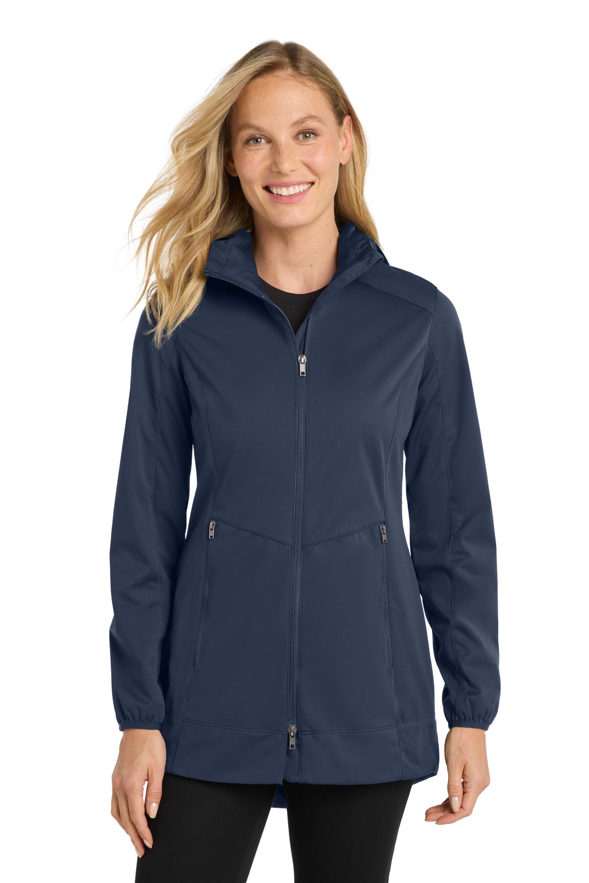 Port Authority® Women's Active Hooded Soft Shell Jacket. L719