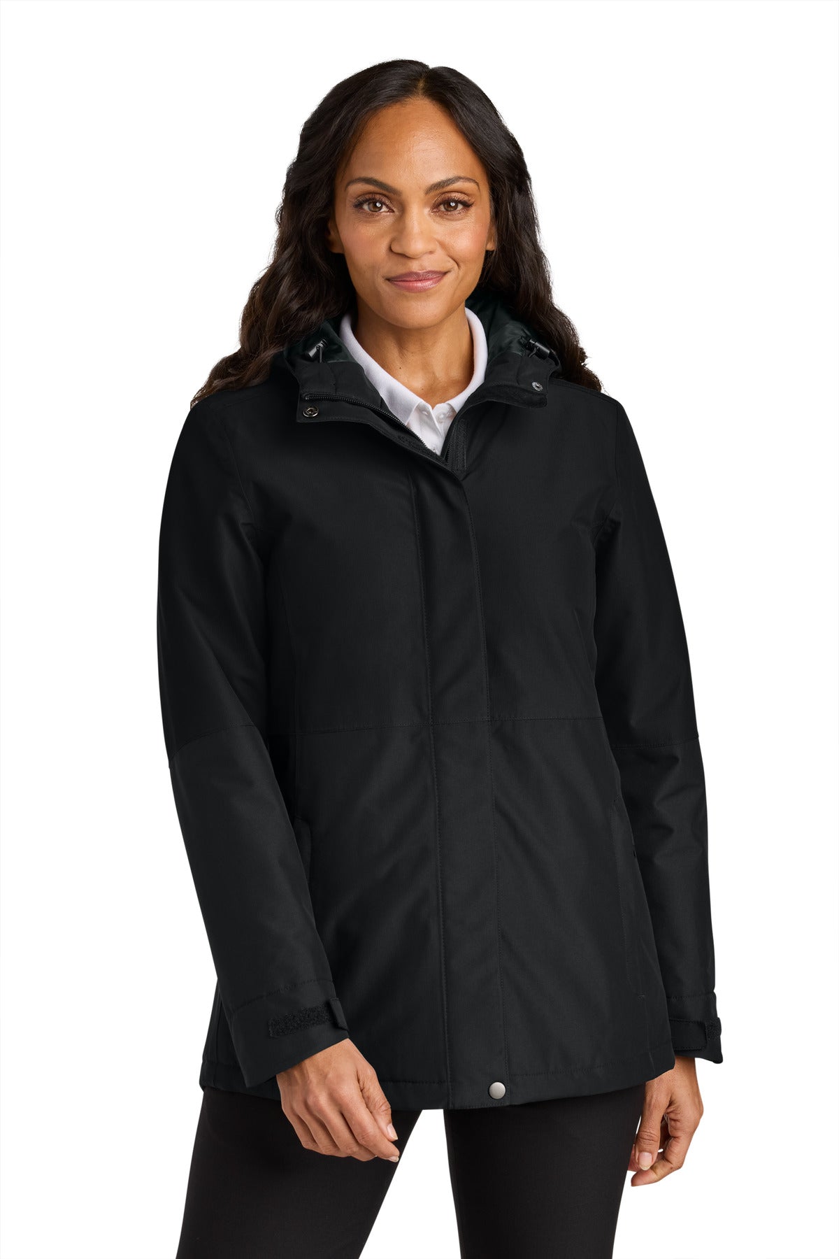 Port Authority® Women's Insulated Heavy Ripstop Jacket L721 - Deep Black - 3XL