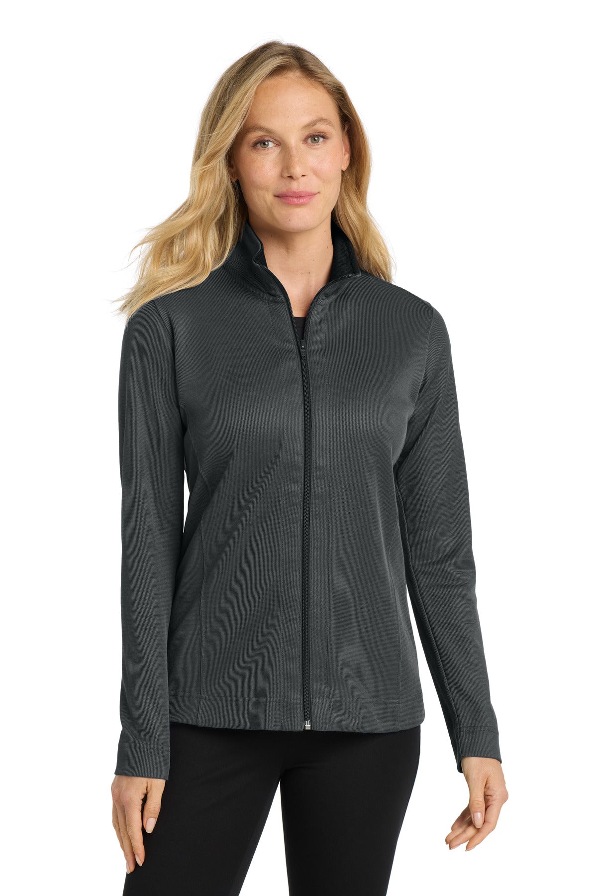 Port Authority® Women's Vertical Texture Full-Zip Jacket. L805