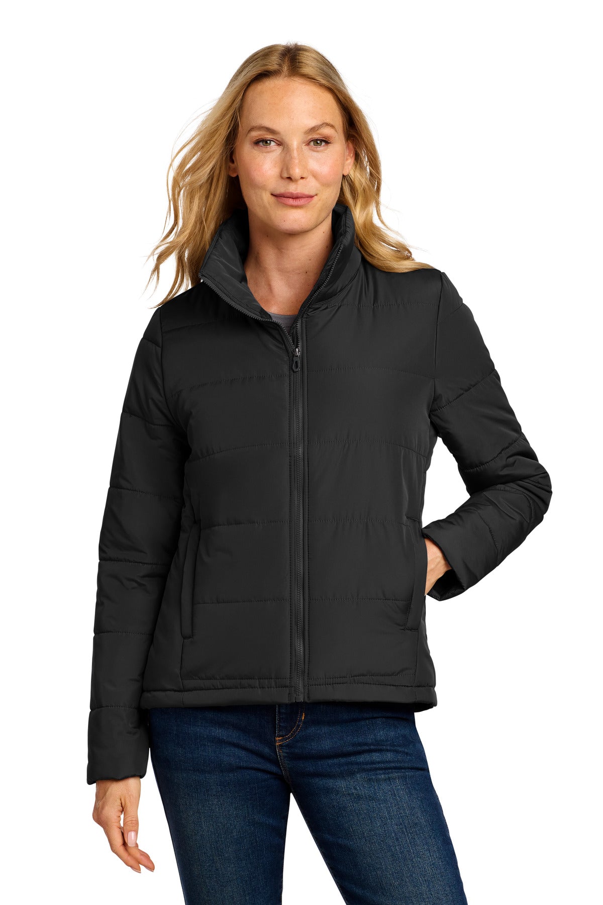 Port Authority® Women's Puffer Jacket L852 - Deep Black - 3XL