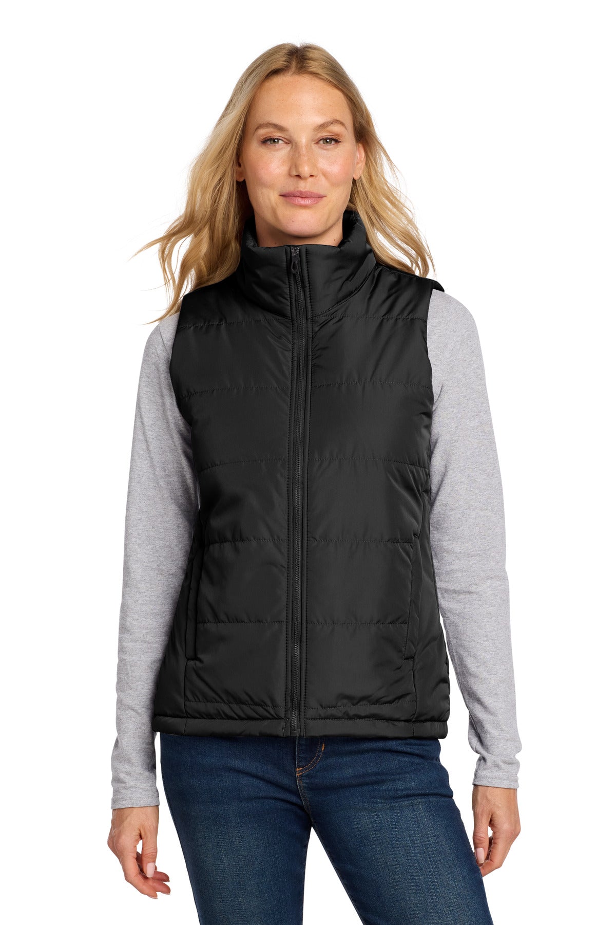 Port Authority® Women's Puffer Vest L853 - Deep Black - 3XL