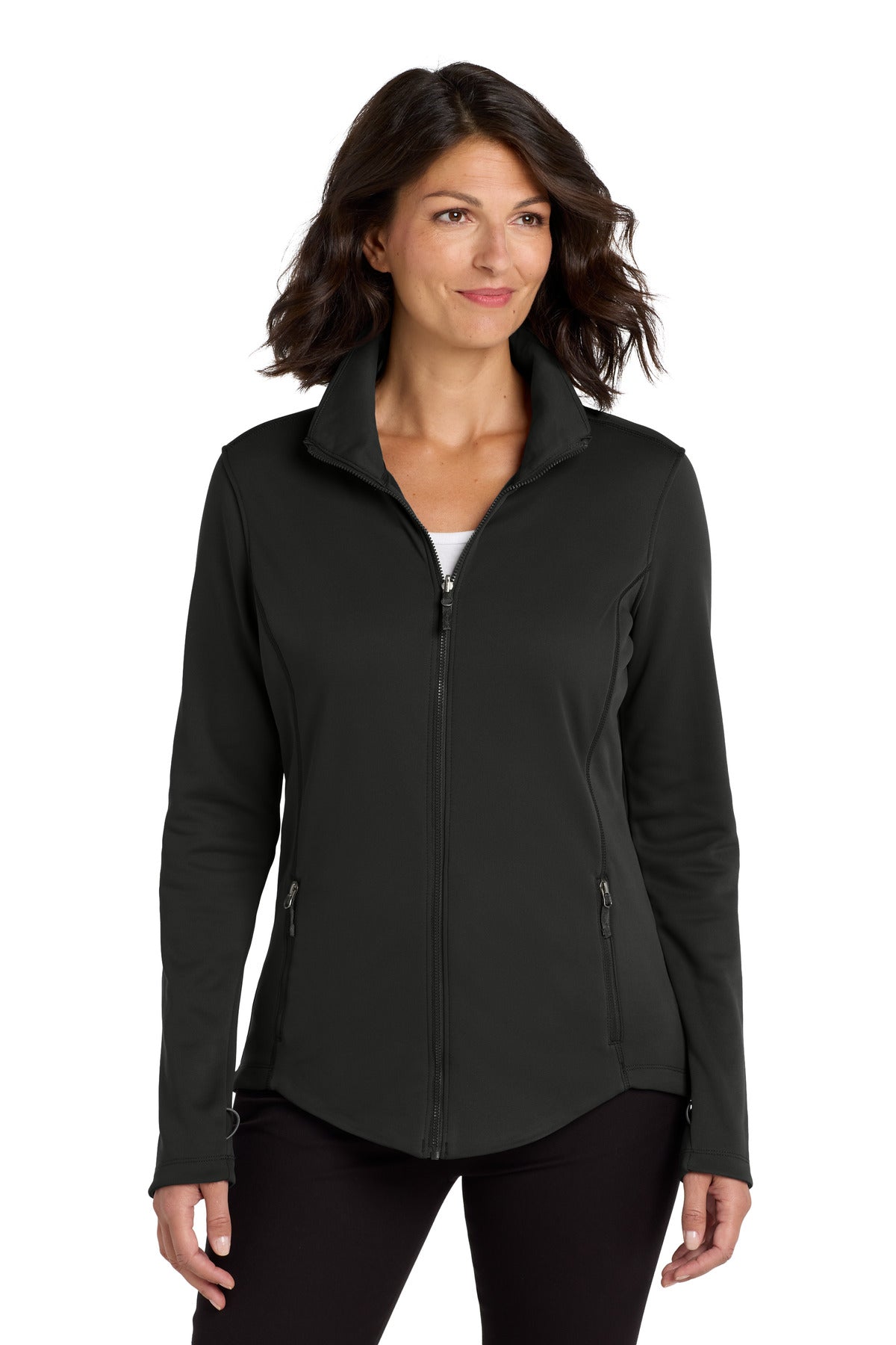 Port Authority ® Women's Collective Smooth Fleece Jacket. L904 - Deep Black - XS