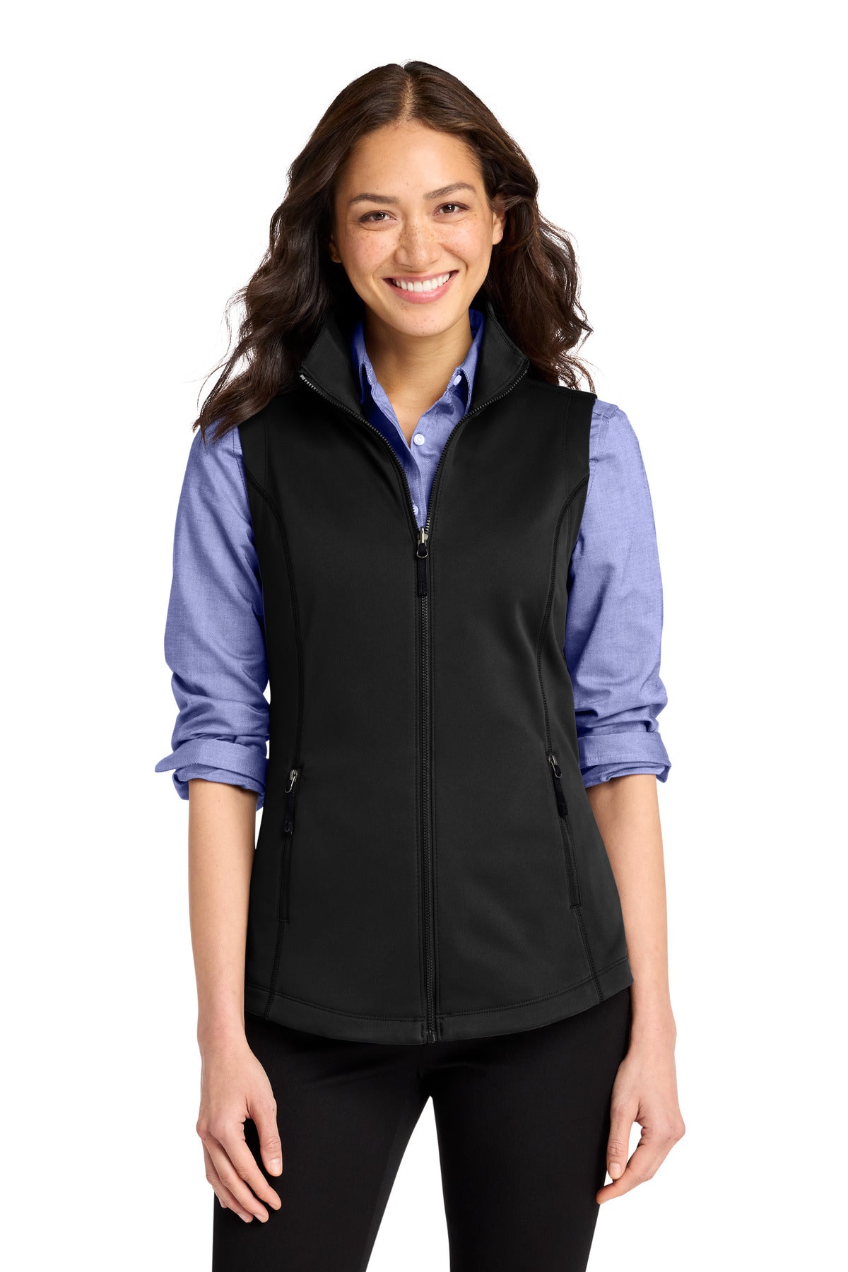 Port Authority® Women's Collective Smooth Fleece Vest L906 - Deep Black - 3XL
