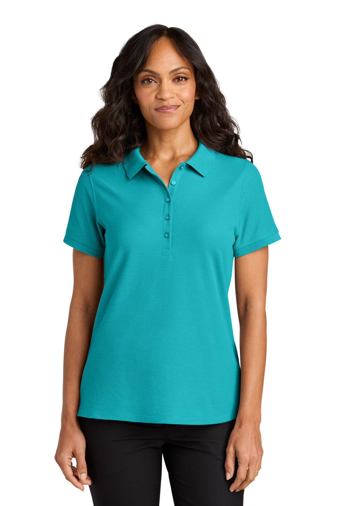 Port Authority® Women's Wearever Signature Pique Polo LK200 - Aquamarine - 3XL