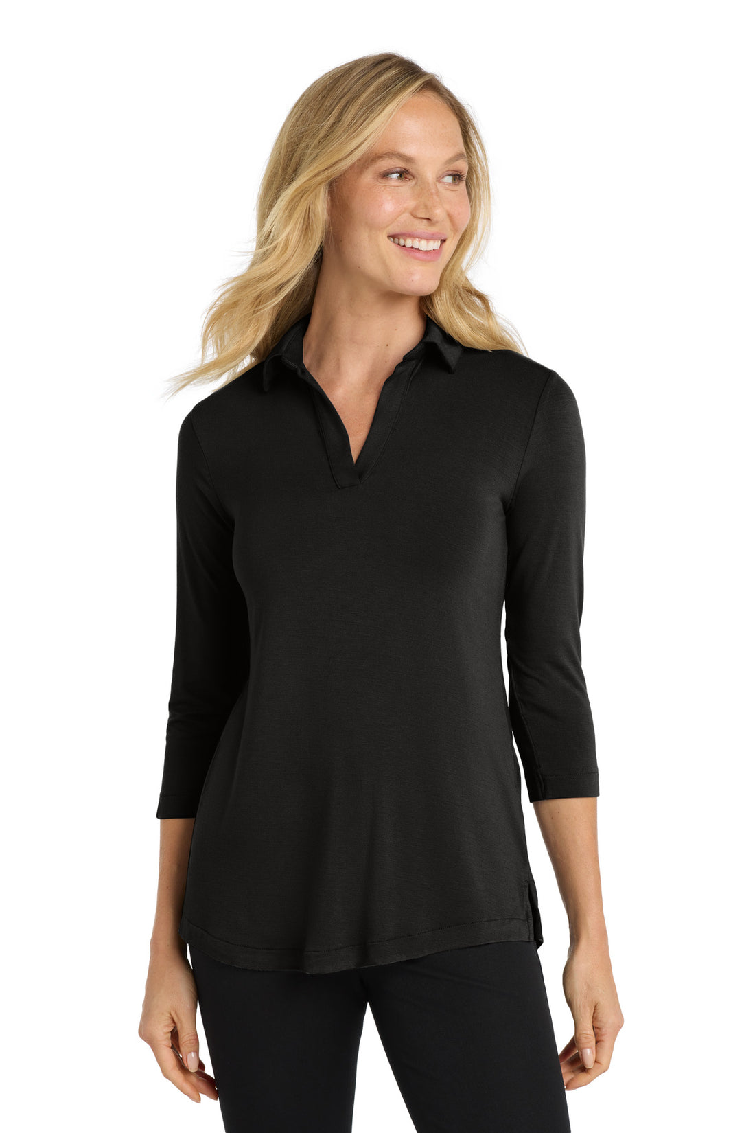 Port Authority ® Women's Luxe Knit Tunic. LK5601 - Deep Black - 3XL