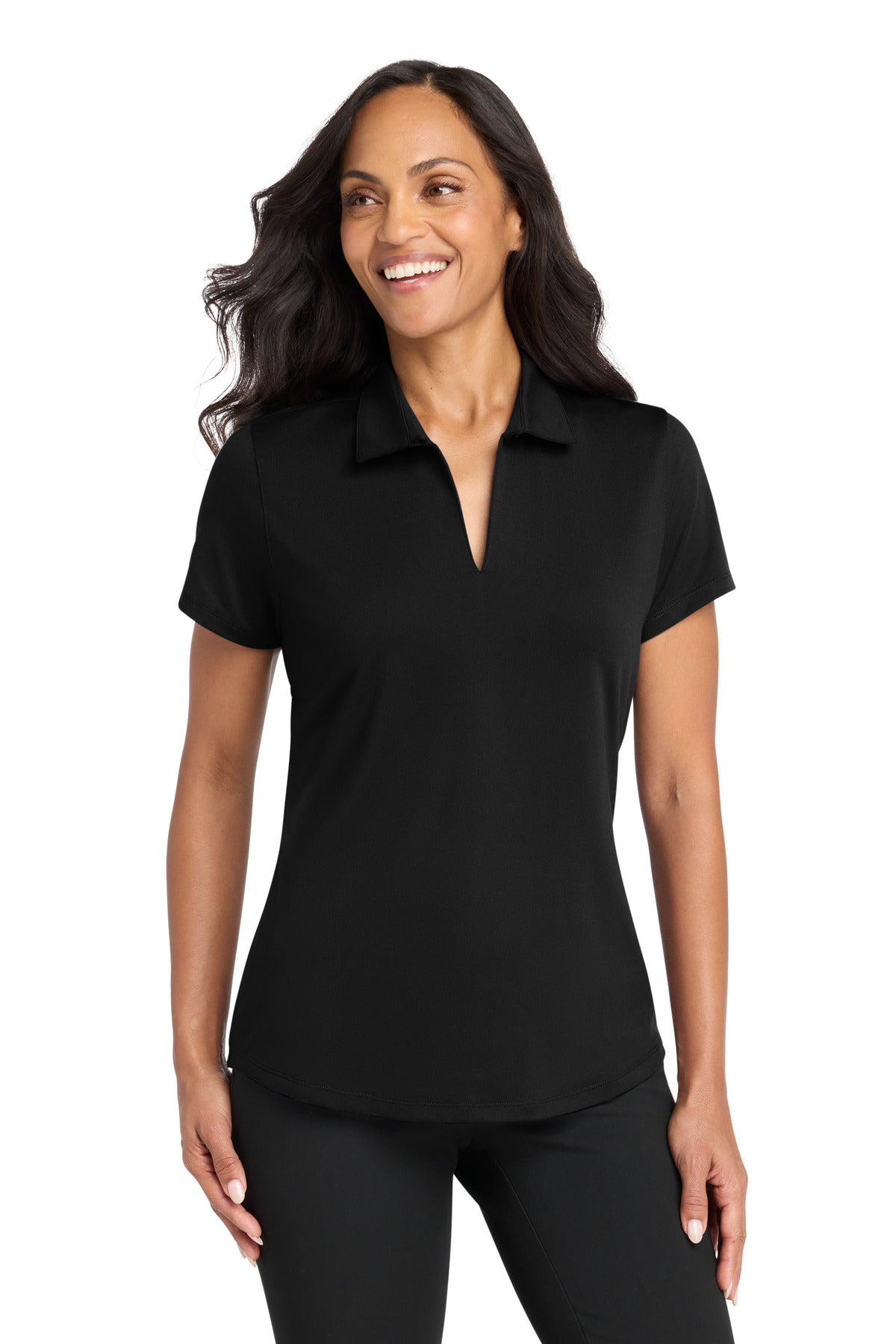 Port Authority® Women's City Stretch Polo LK683 - Black - 3XL