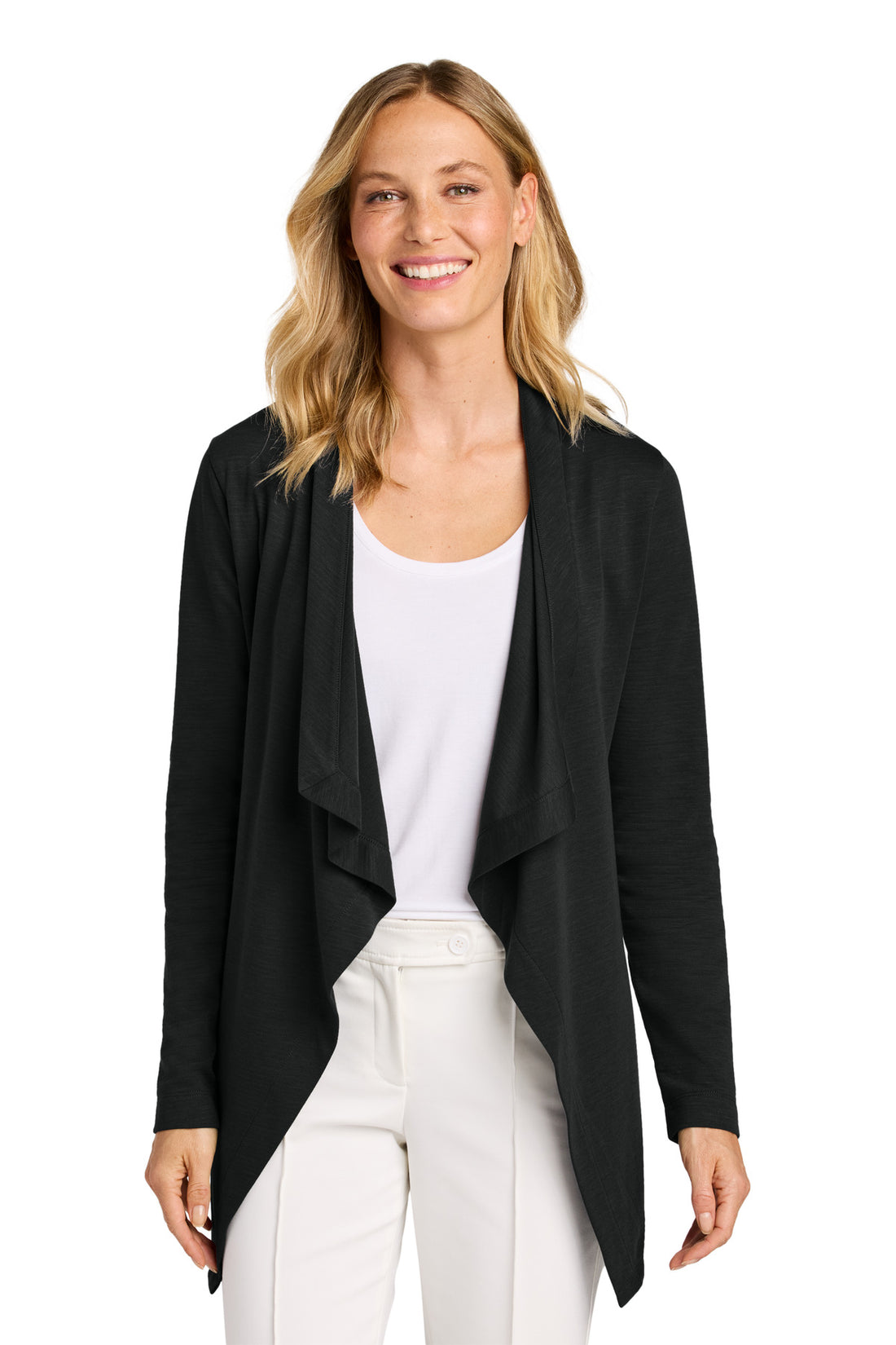 Port Authority® Women's Breakwater Open Cardigan LK820 - Deep Black - 3XL