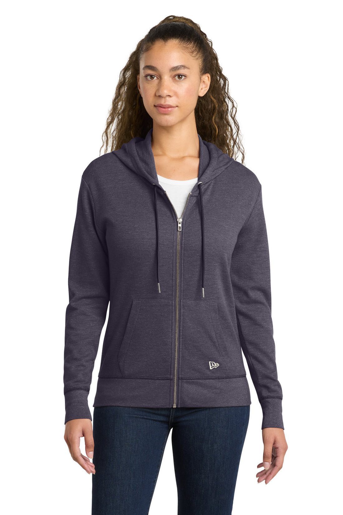 New Era® Women's Thermal Full-Zip Hoodie LNEA141