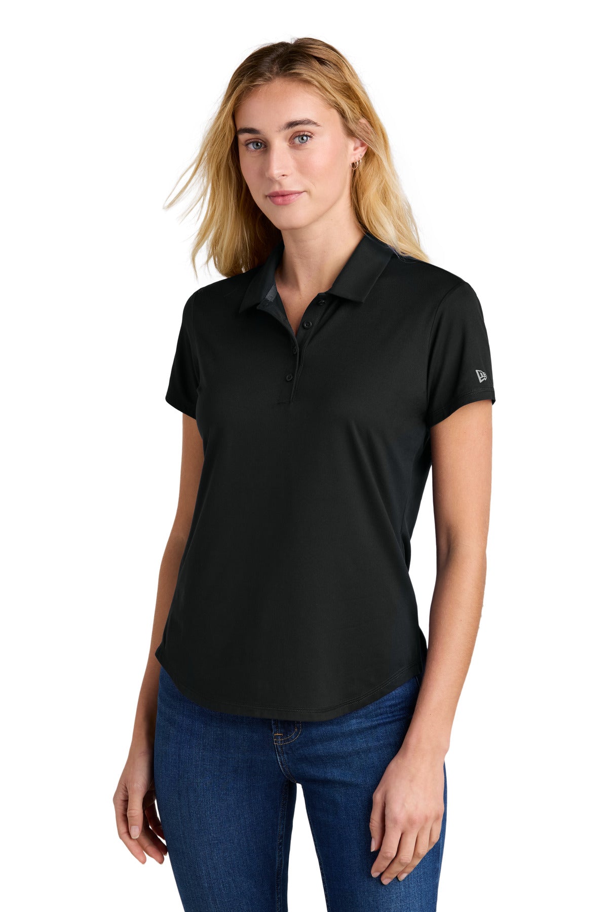 New Era® Women's Power Polo LNEA225 - Black - 2XL