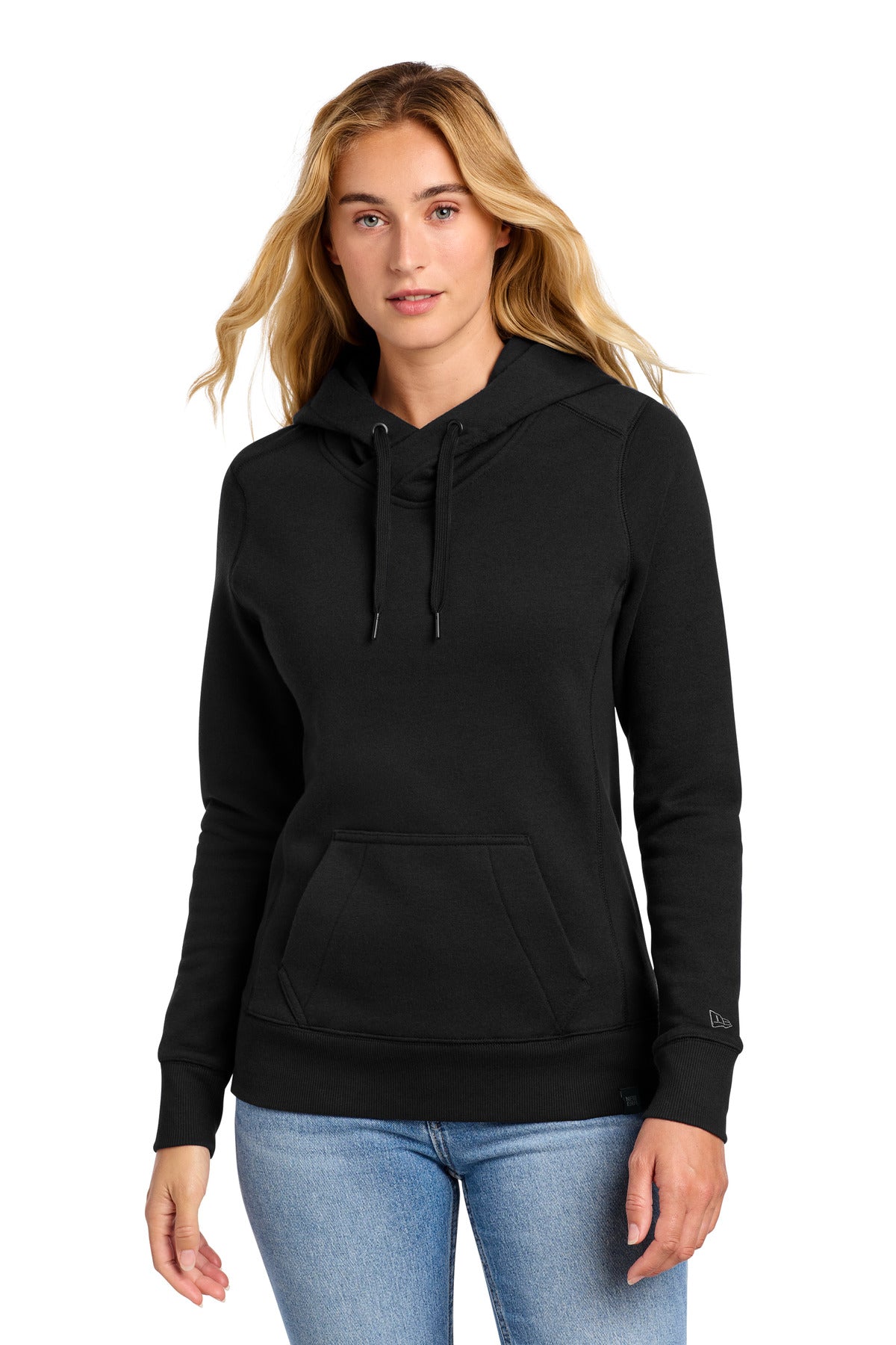 New Era ® Women's French Terry Pullover Hoodie. LNEA500 - Black - 2XL