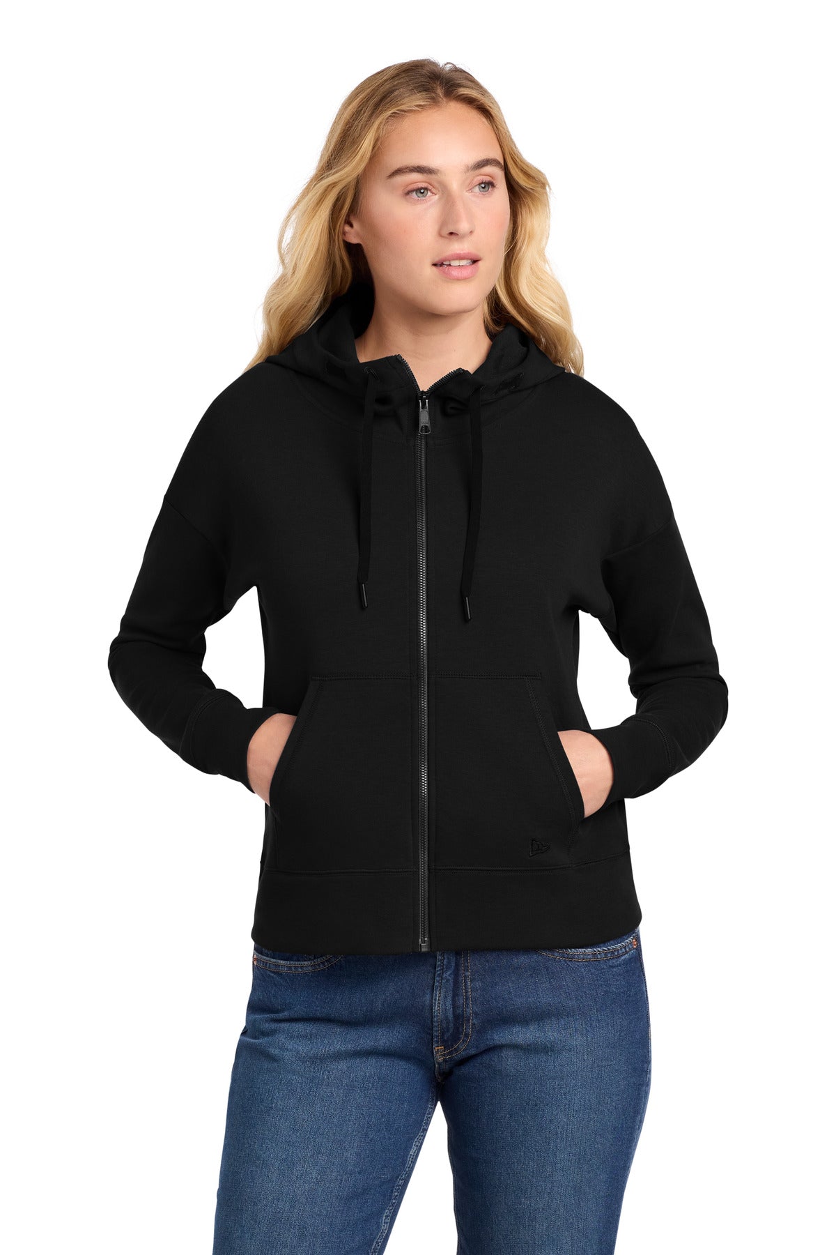 New Era® Women's STS Full-Zip Hoodie LNEA540 - Black - 2XL