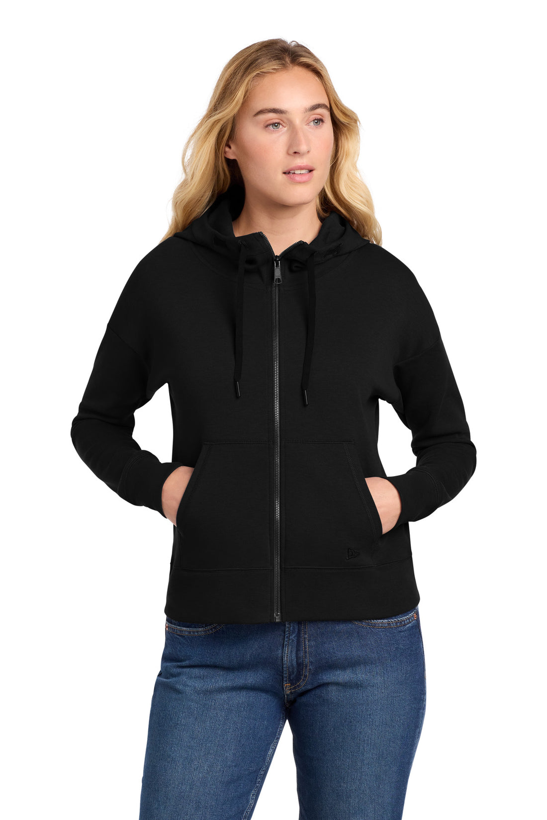 New Era® Women's STS Full-Zip Hoodie LNEA540 - Black - 2XL