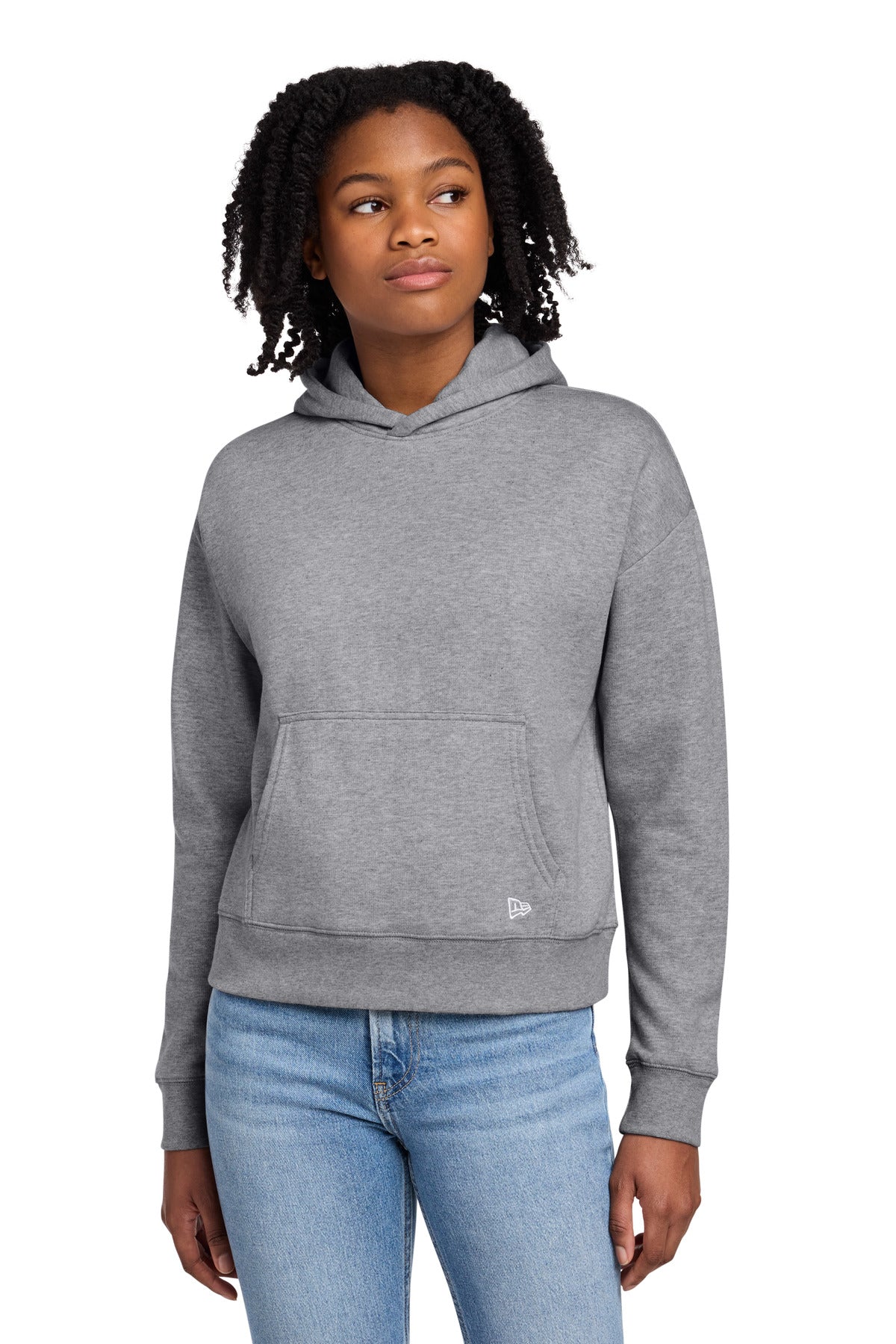 New Era® Women's Comeback Fleece Pullover Hoodie LNEA550 - Athletic Heather - 2XL